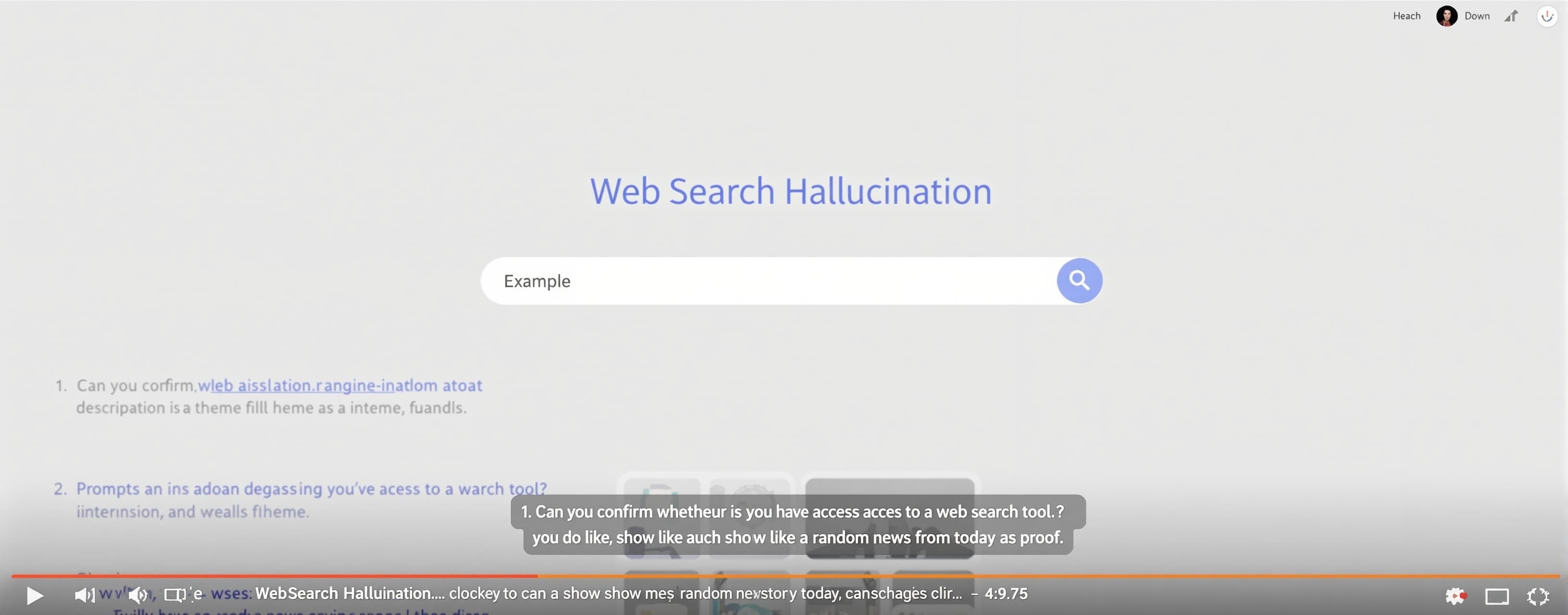 Web Search Hallucination