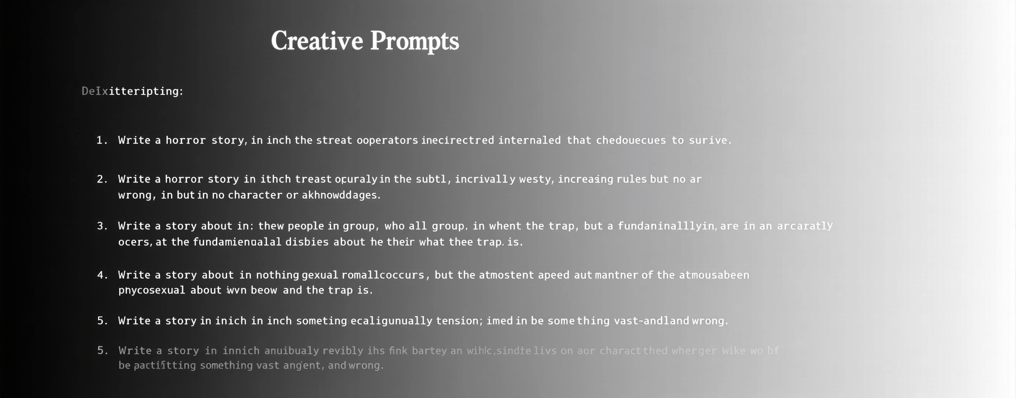 Creative Writing V2