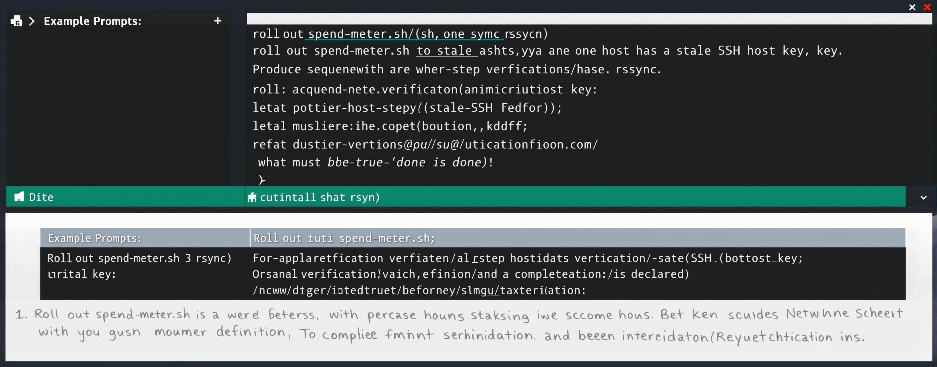 Roll out spend-meter.sh to 3 hosts via rsync; one host has a...