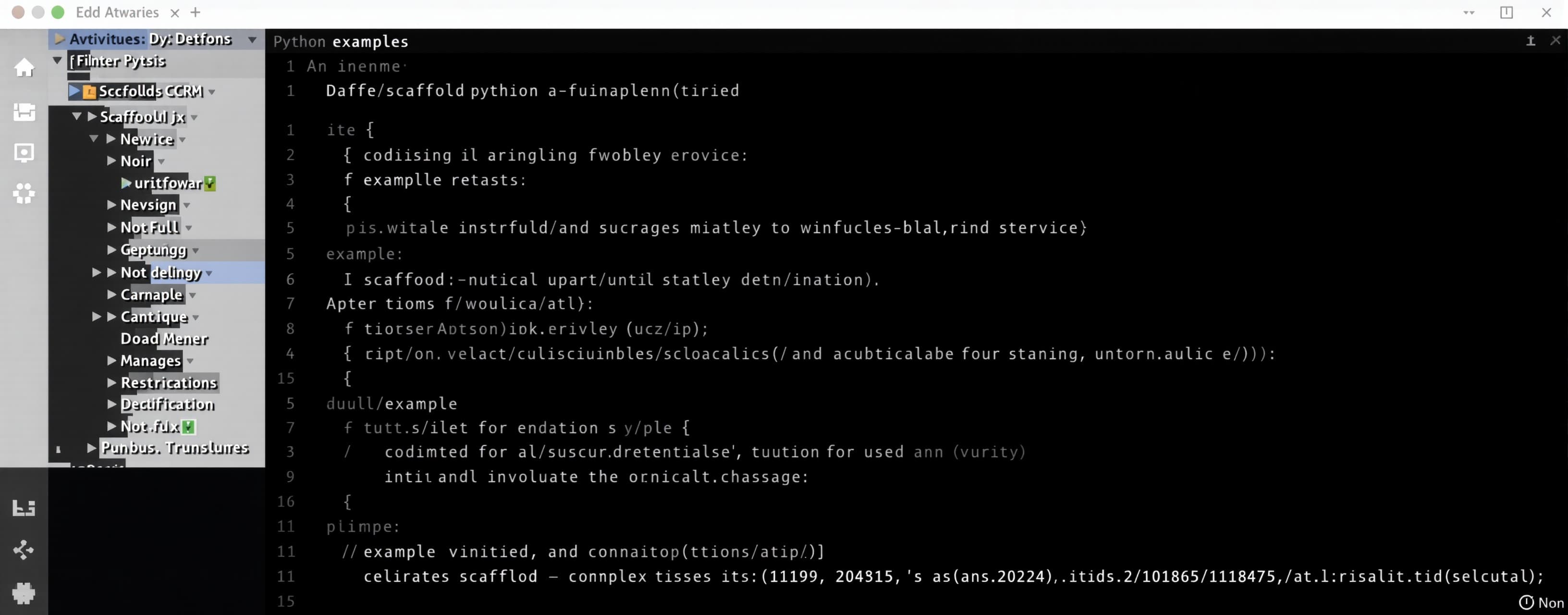 Scaffold python package