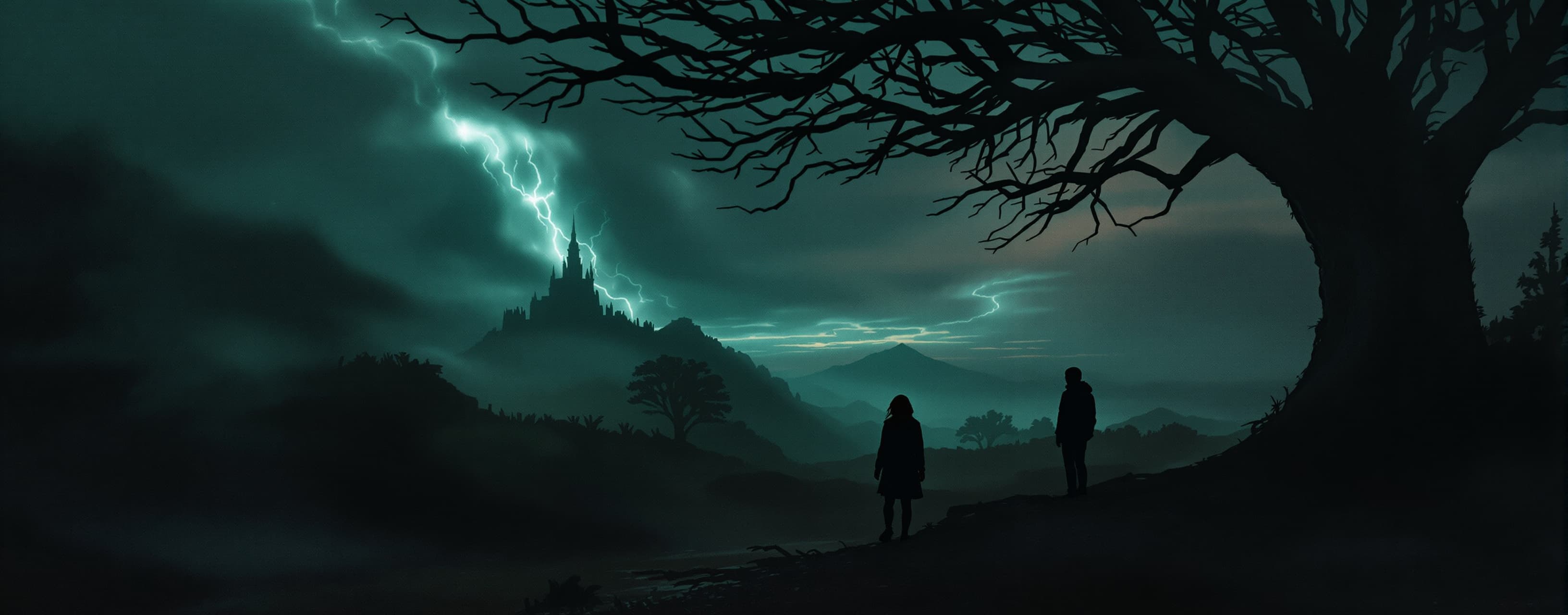 Write a psychological horror story about a man and a woman w...