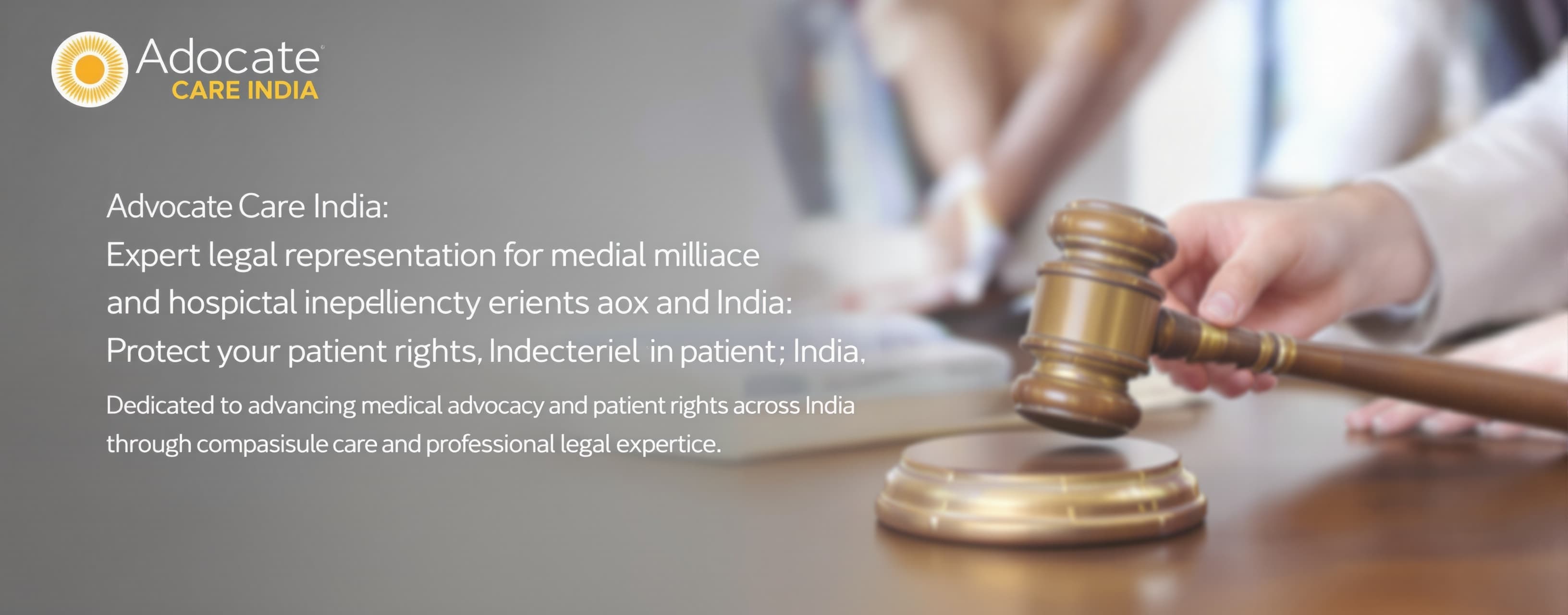 make this tag line "Advocate Care India
Expert legal represe...