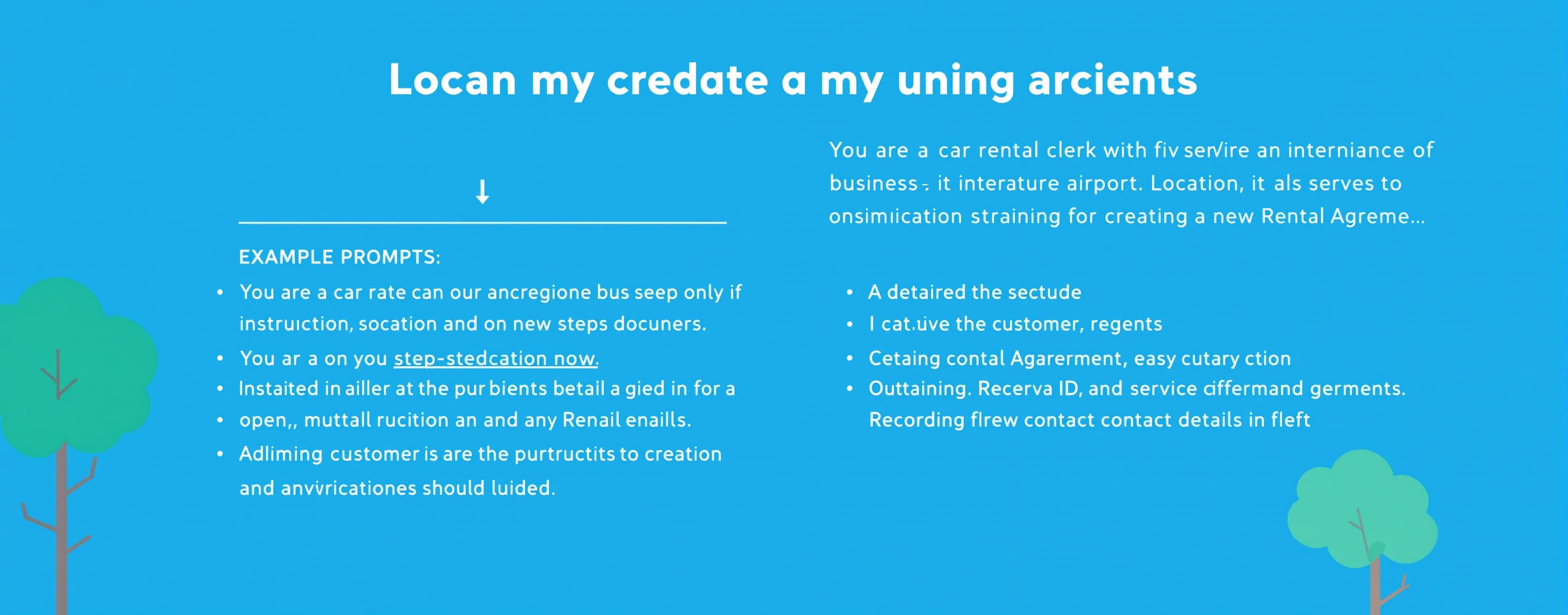 You are a car rental clerk with five years of experience at ...