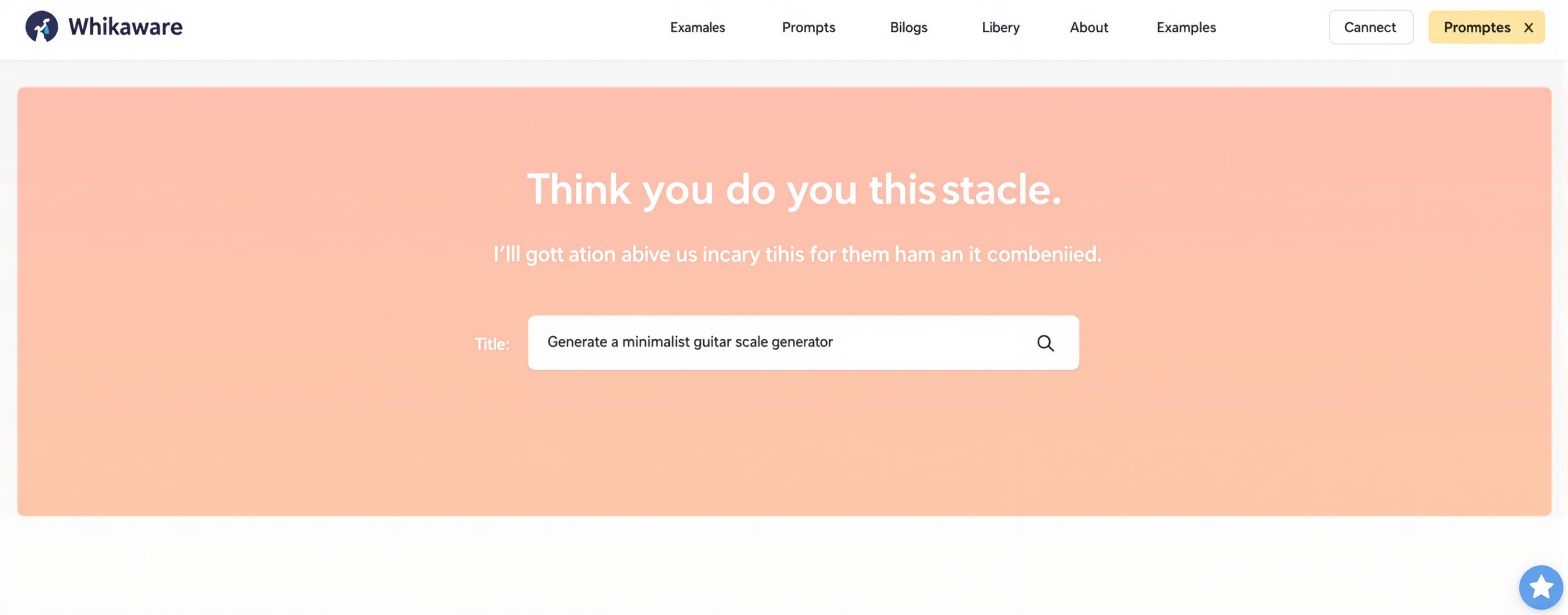 Generate a minimalist guitar scale generator