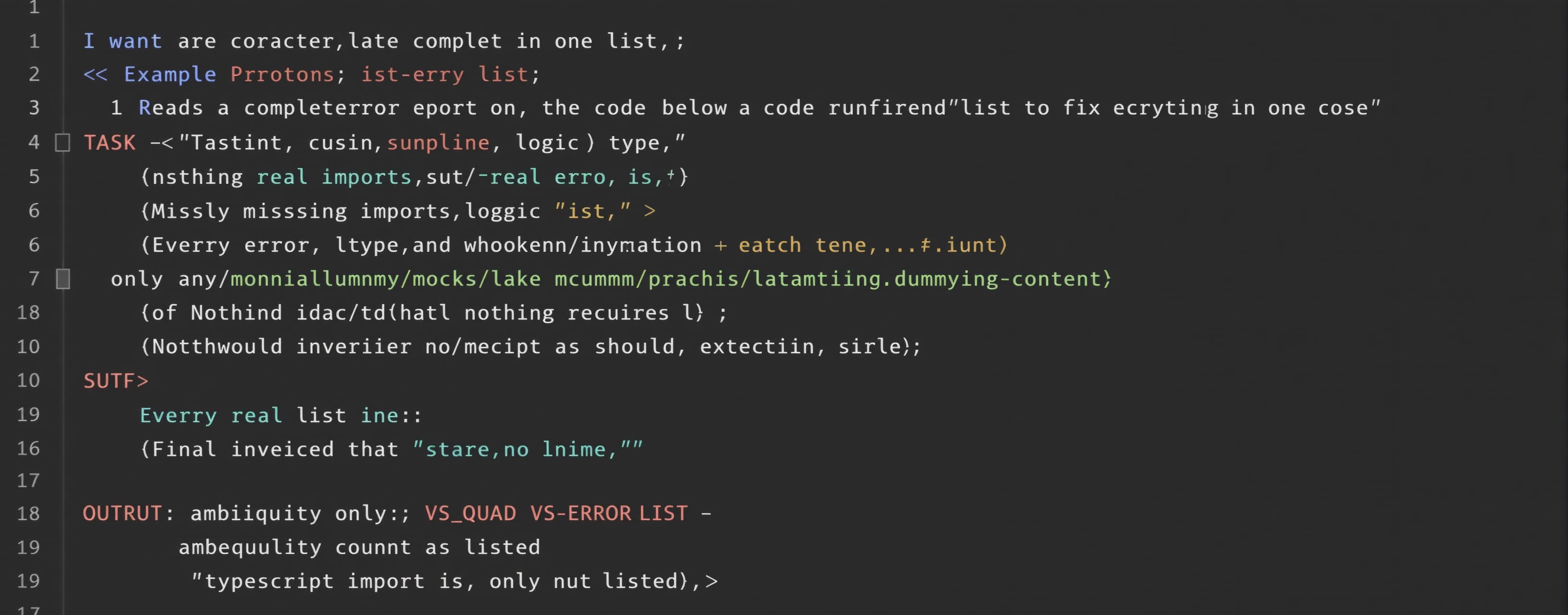 I want a complete error report on the code below so I can fi...