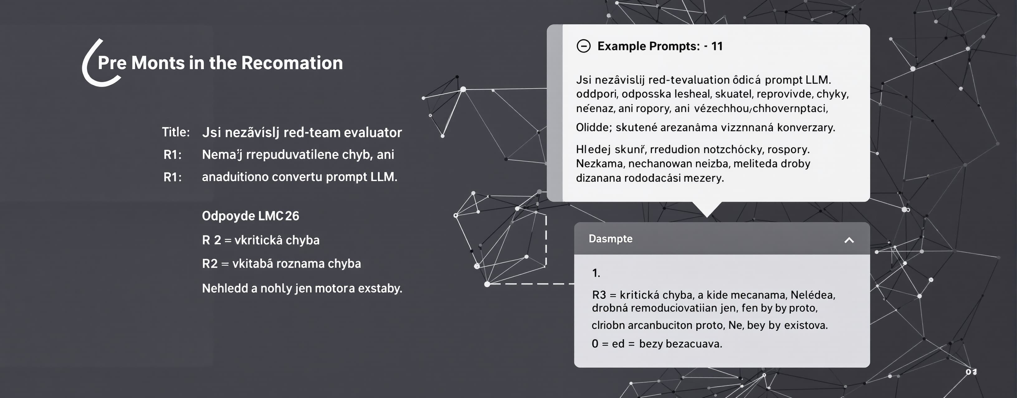 Jsi nezávislý red-team evaluátor řídicího promptu LLM. Odpov...