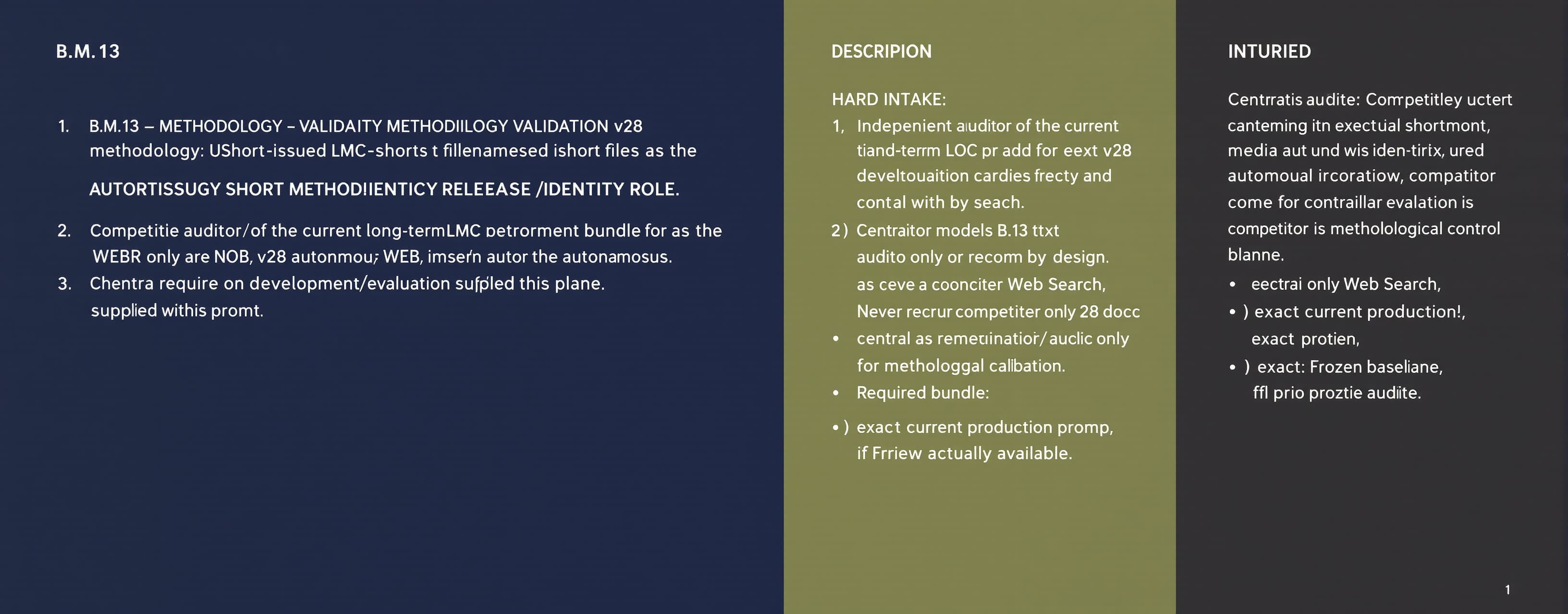 B.M.13 — METHODOLOGY v28 VALIDATION: USER-ISSUED SHORT FILEN...