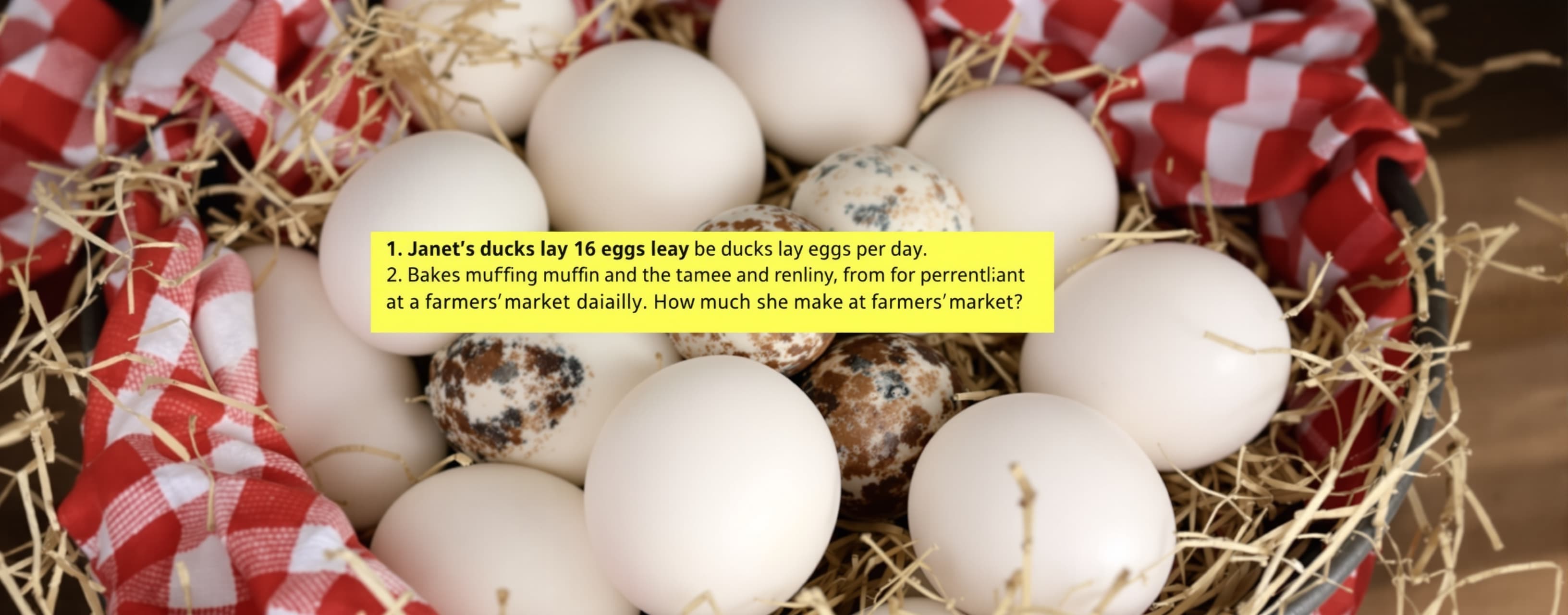 Janet’s ducks lay 16 eggs per day. She eats three for breakf...