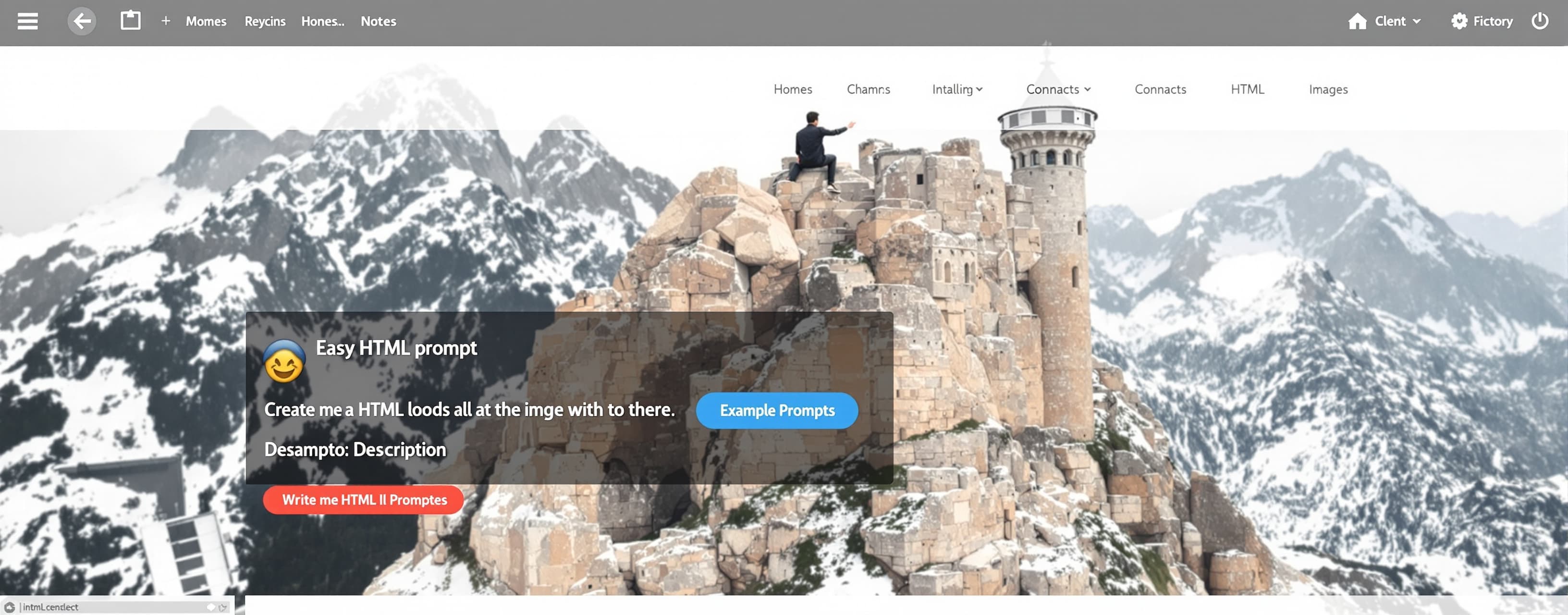 Easy HTML prompt