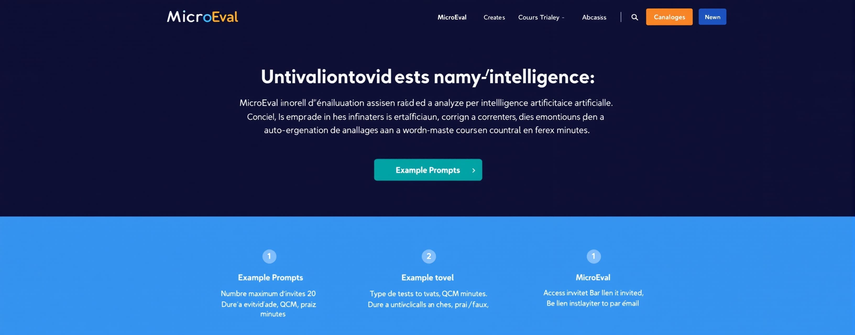 MicroEval – L’évaluation rapide et intelligente  🔹 Descri