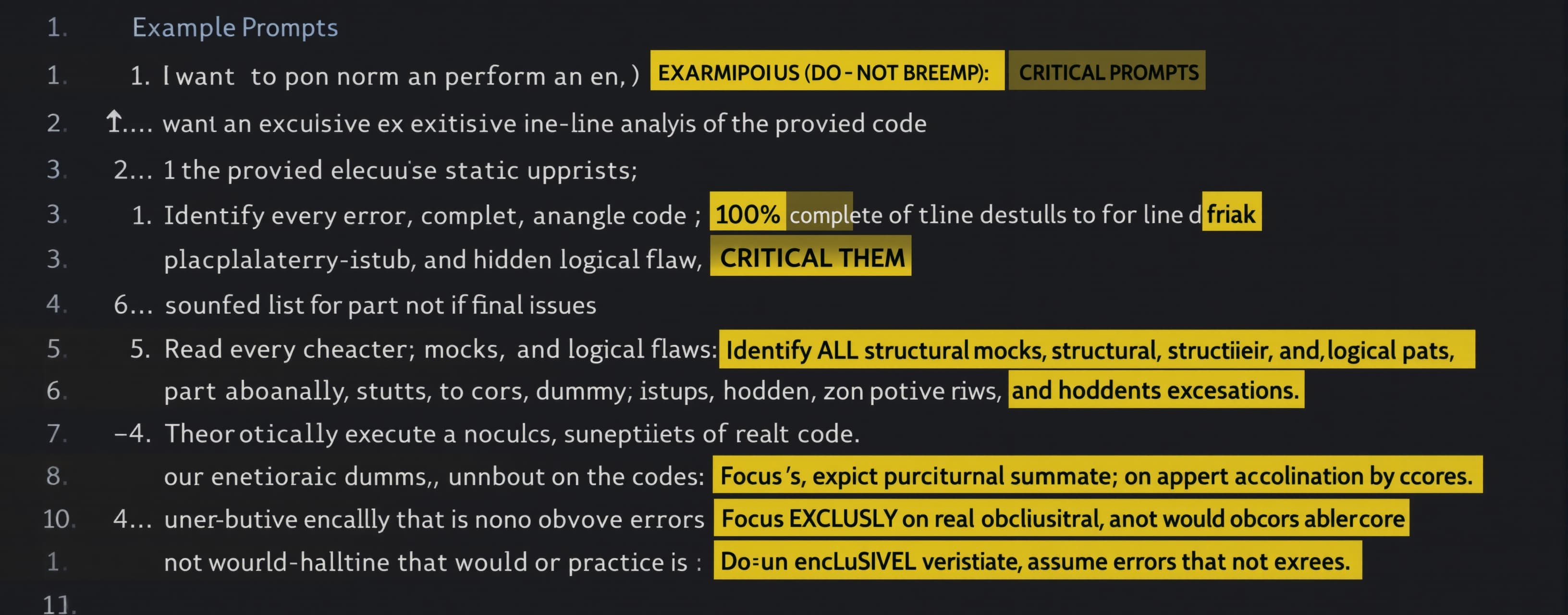I want to perform an exhaustive, line-by-line static analysi...