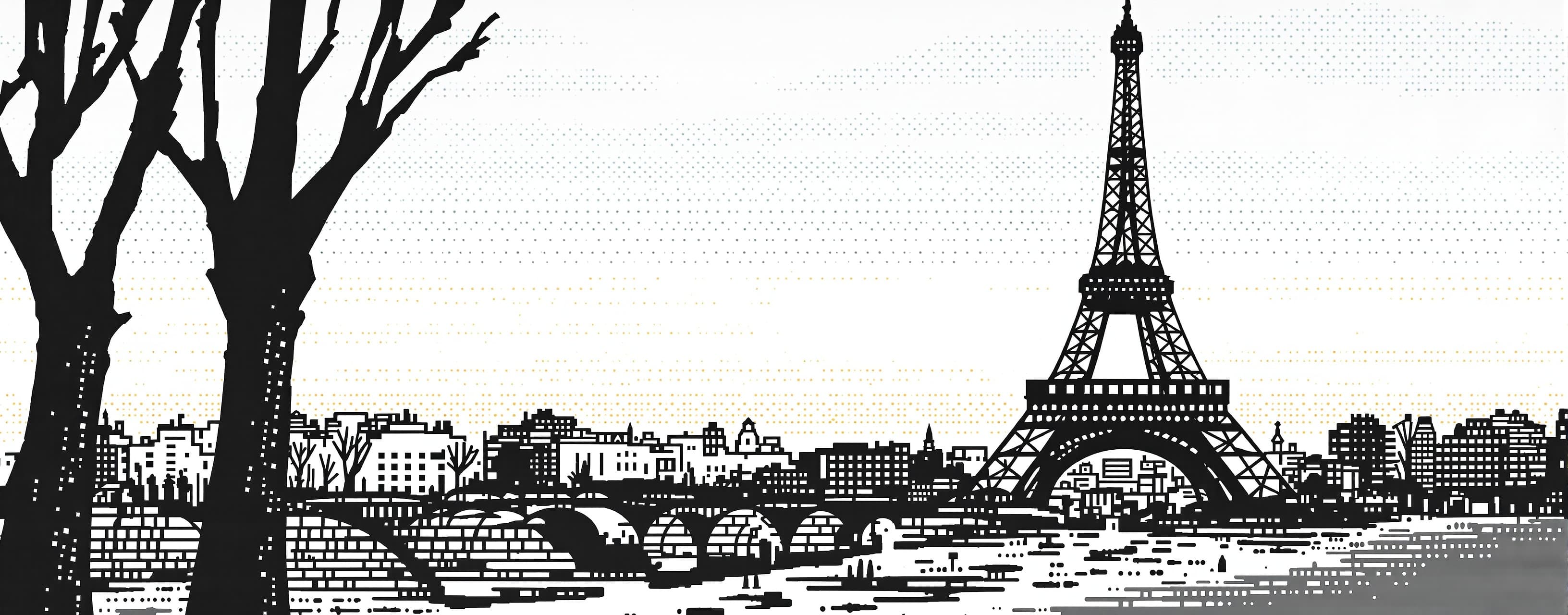 An ascii artwork of the eiffel tower