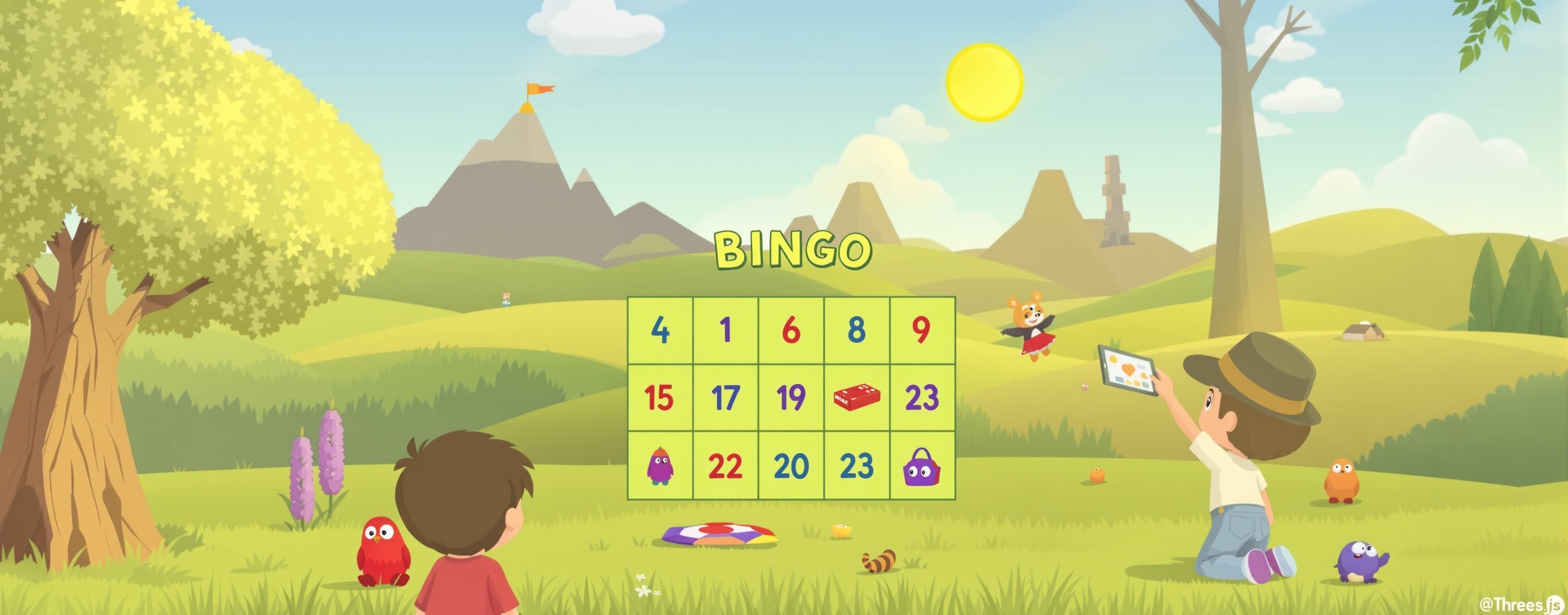 Creame un Bingo en español para jugar con mis hijos. El entr...