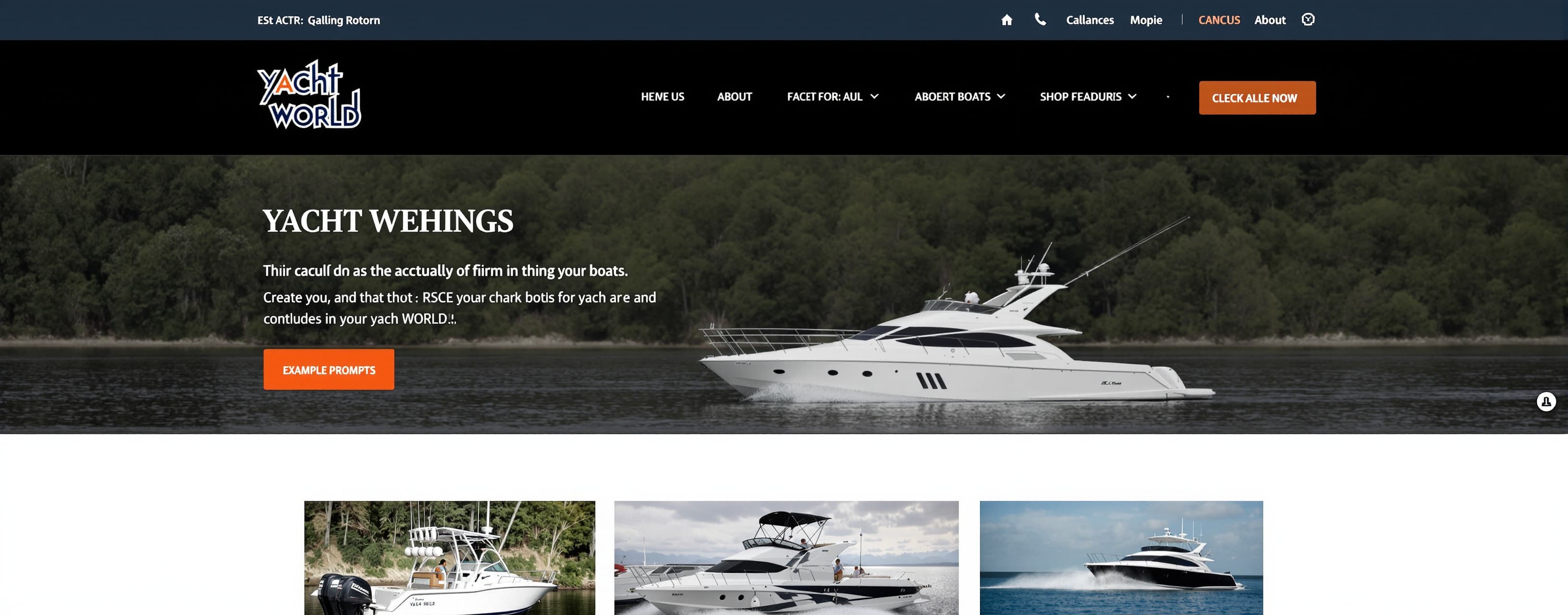 Create me a website that you can shop for boats on. Think ya...