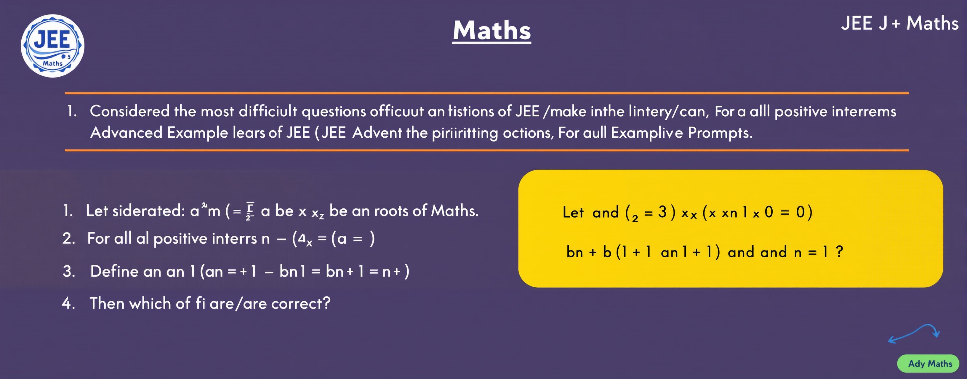 JEE Maths