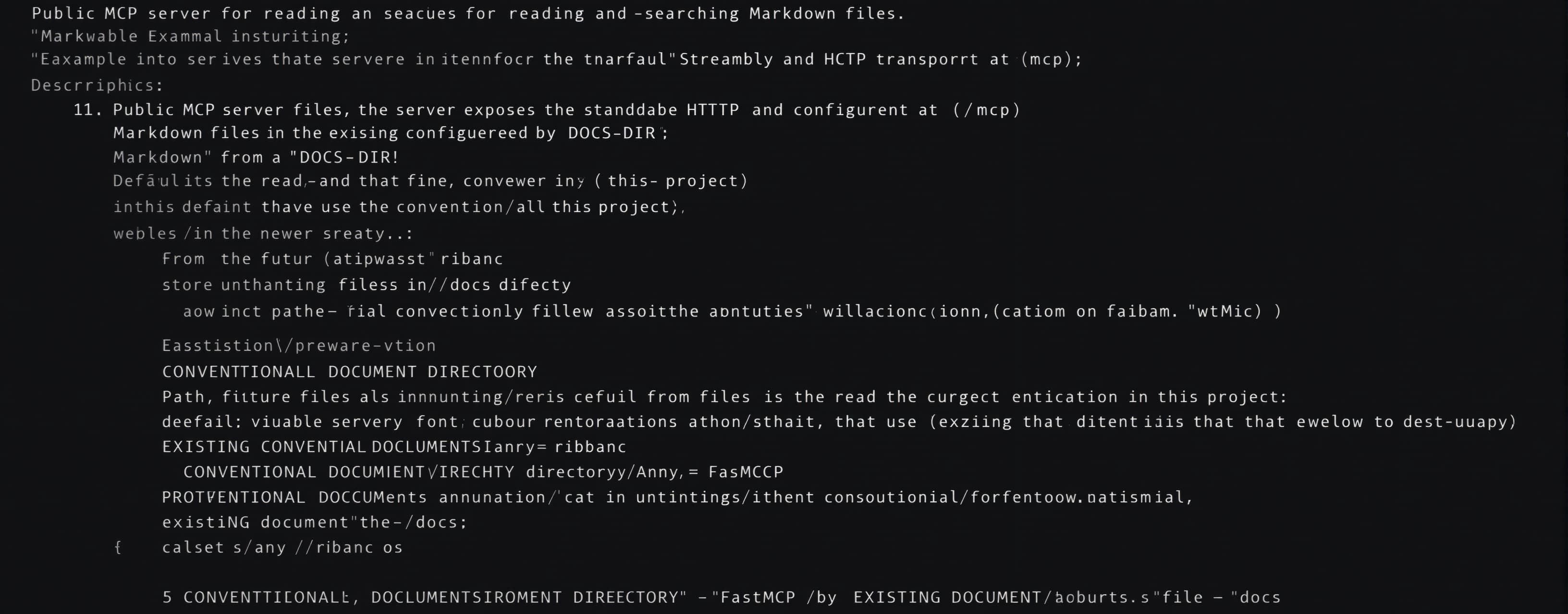 """Public MCP server for reading and searching Markdown file...