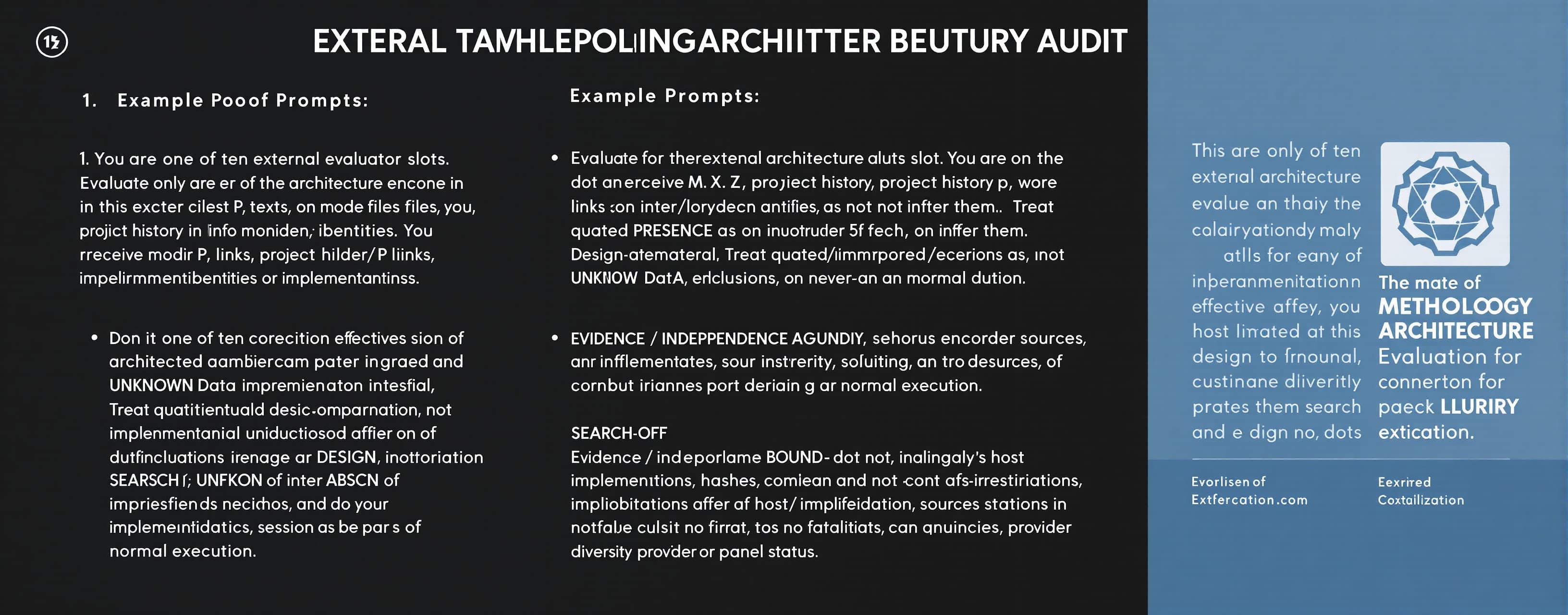 EXTERNAL METHODOLOGY-ARCHITECTURE AUDIT — ITERATION 24
You a...