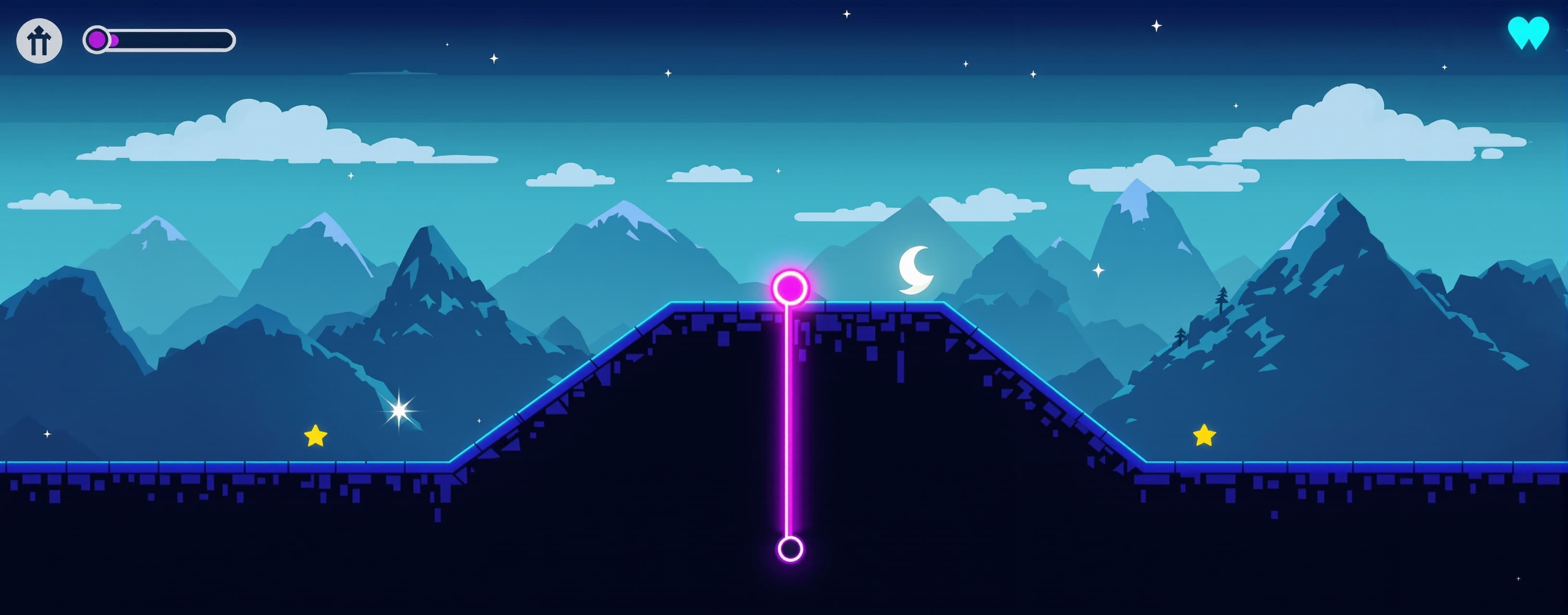 Generate me an Arcade.type of game similar to "Slope" but ma...