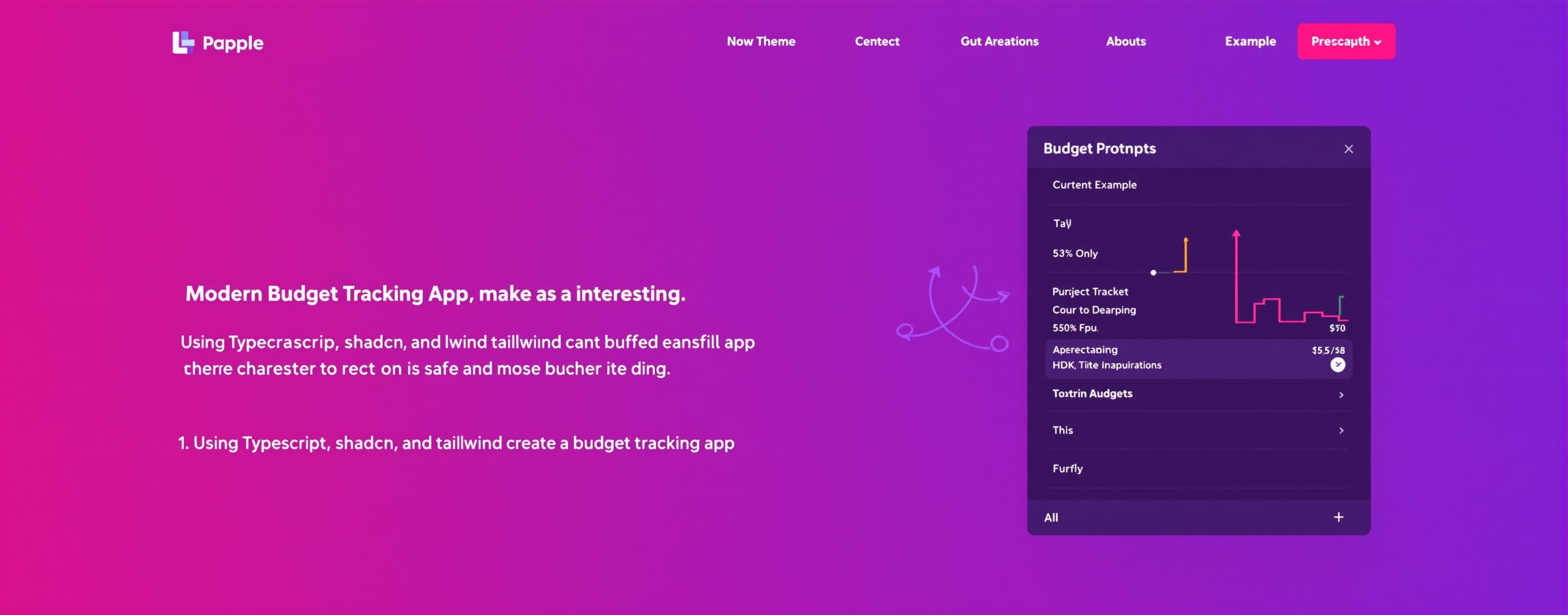 Header image for Modern Budget Tracking App