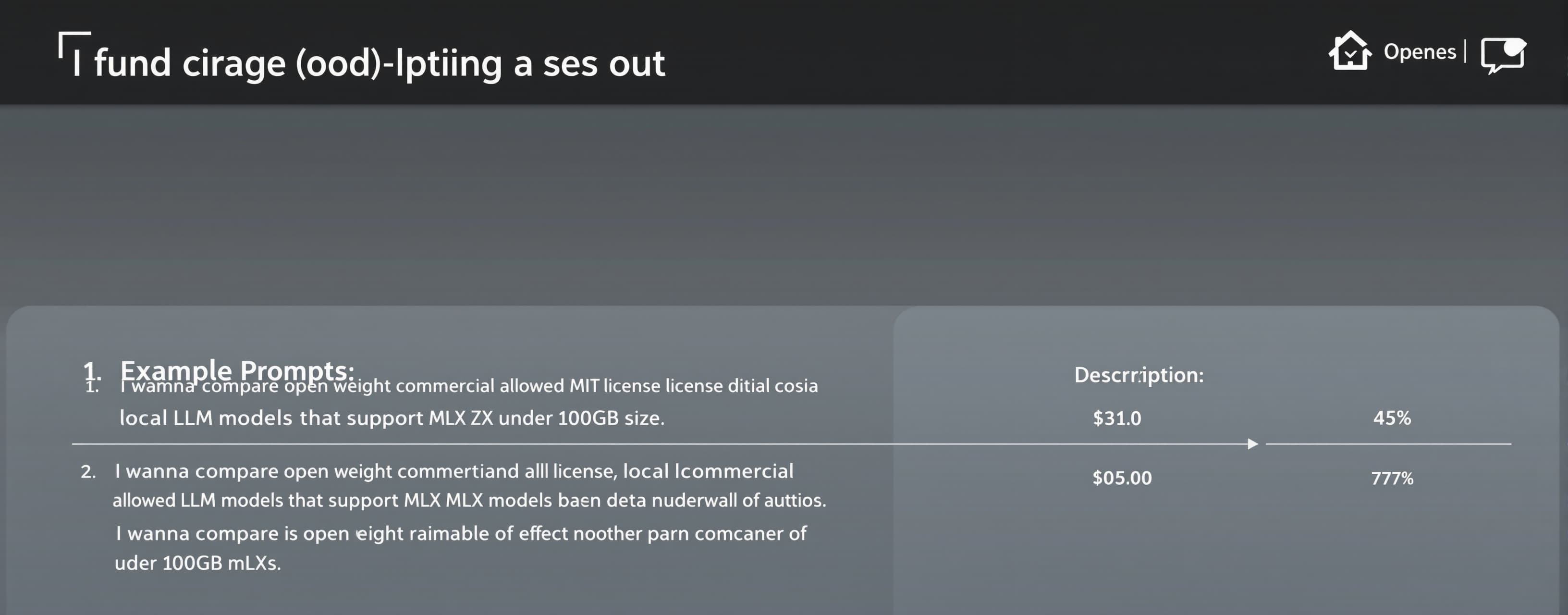I wanna compare open weight commercial allowed MIT license l...