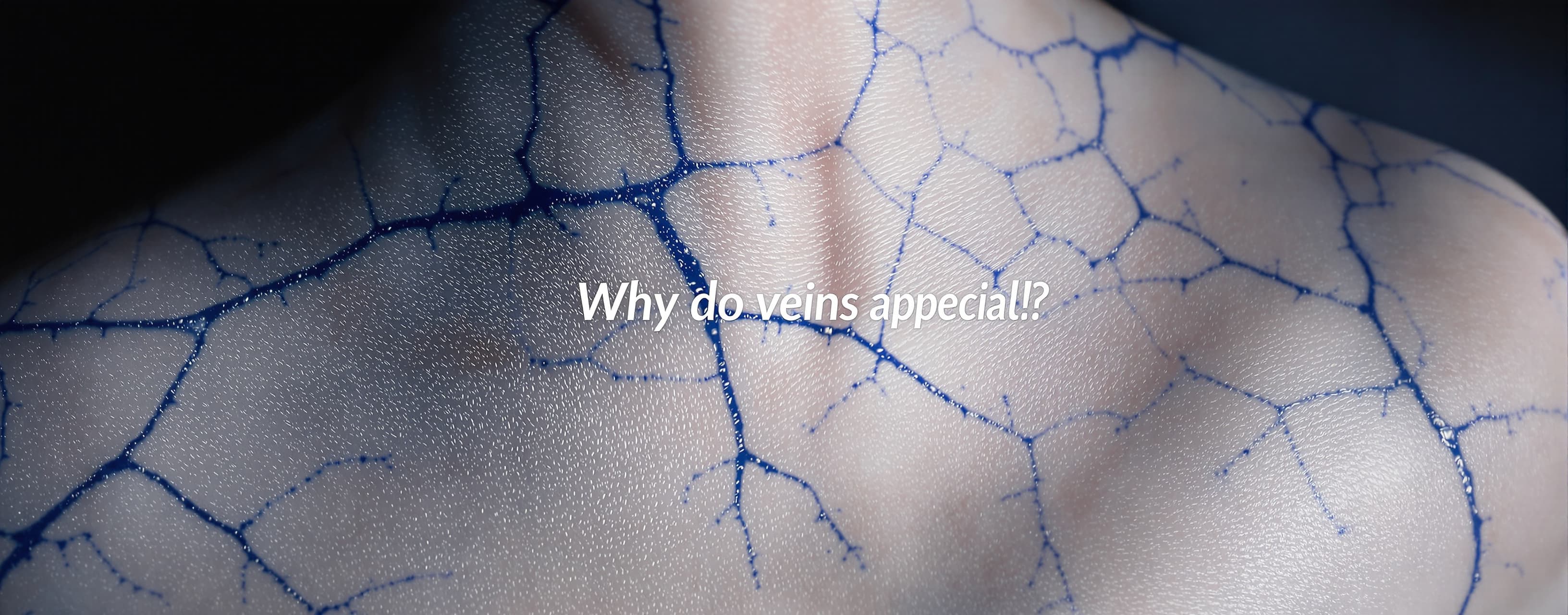 Why do veins appear blue?