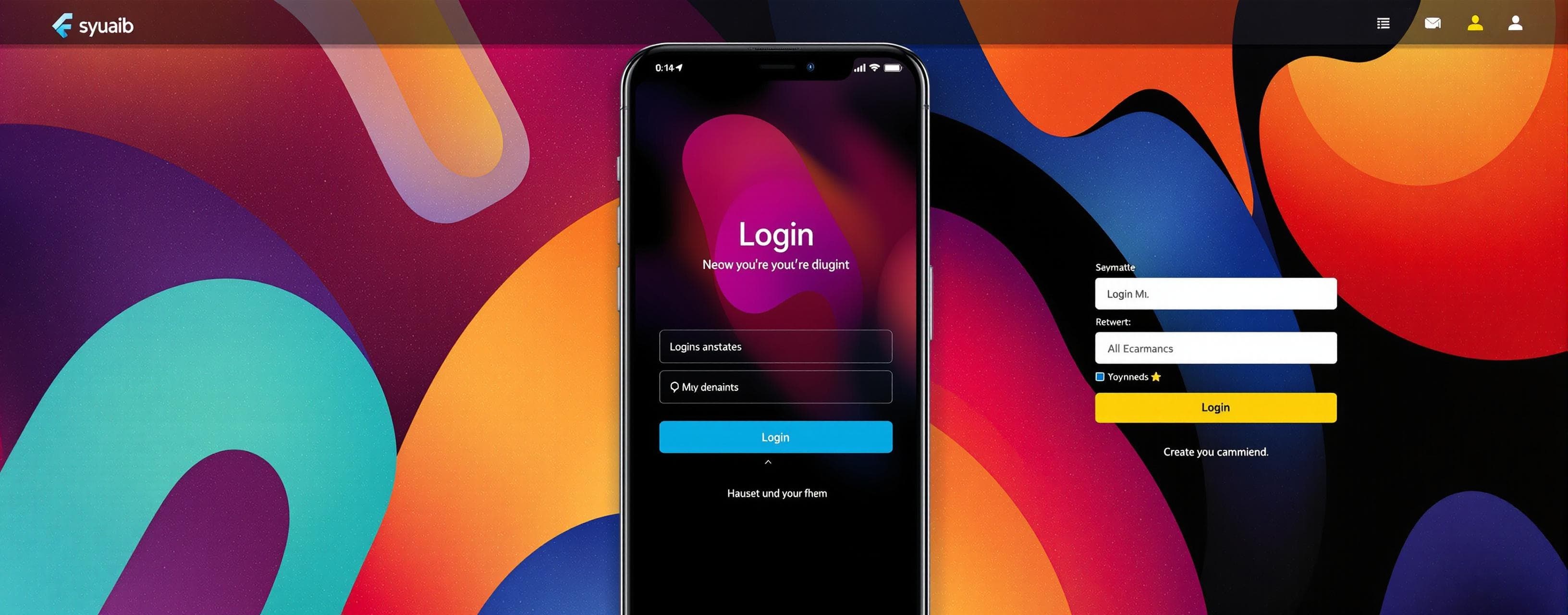 Signup and Login page using Flutter