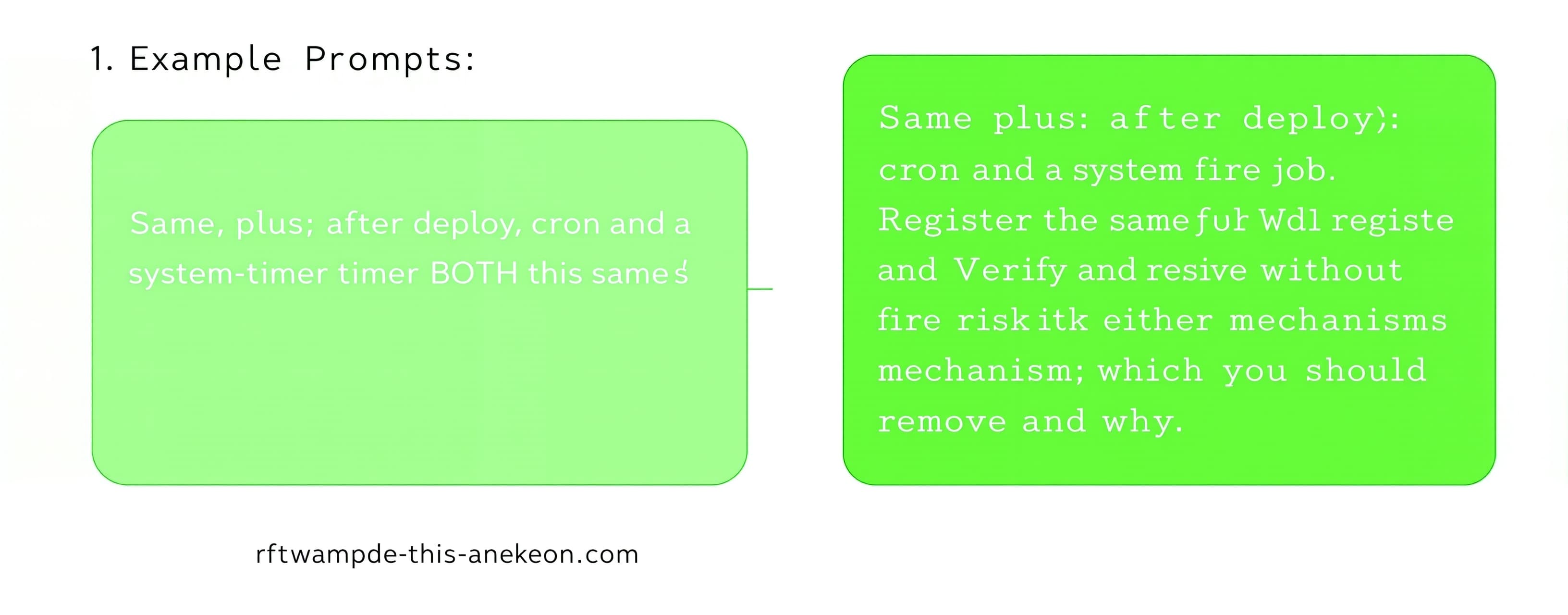 Same, plus: after deploy, cron and a systemd timer BOTH regi...