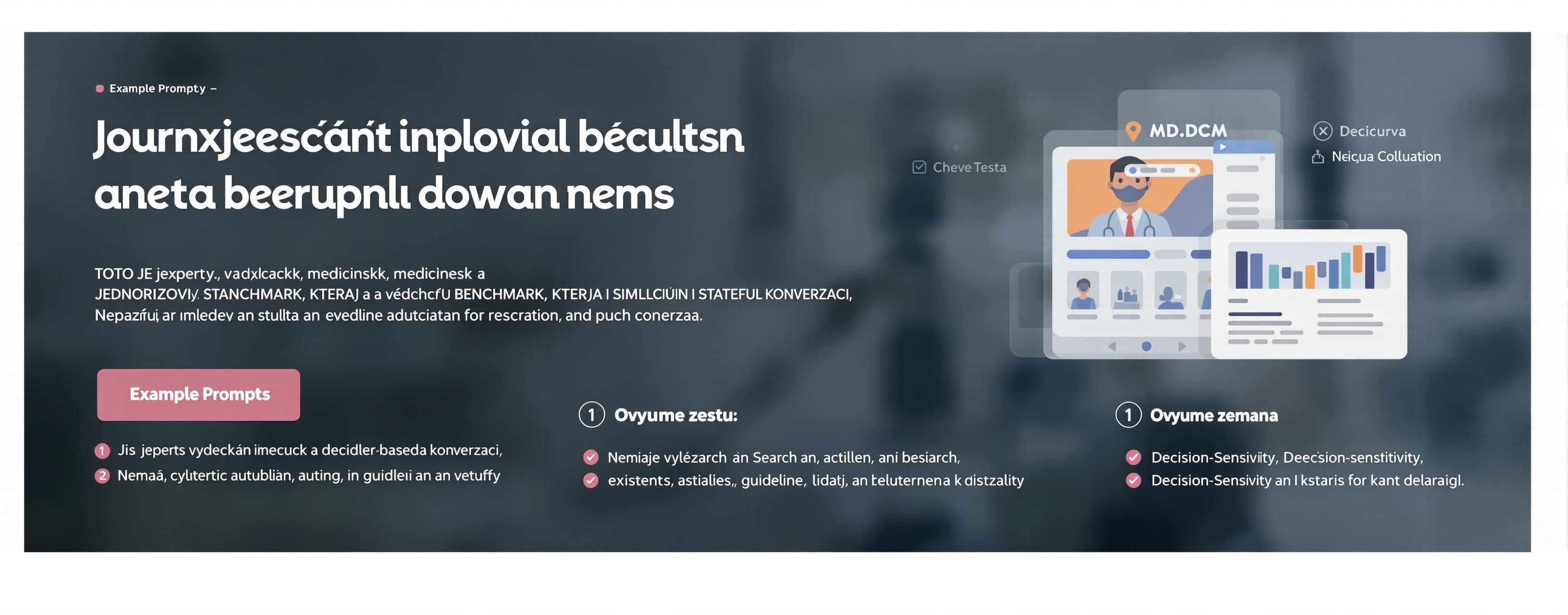 Jsi expertní vědecký, medicínský a Evidence-Based Medicine a...
