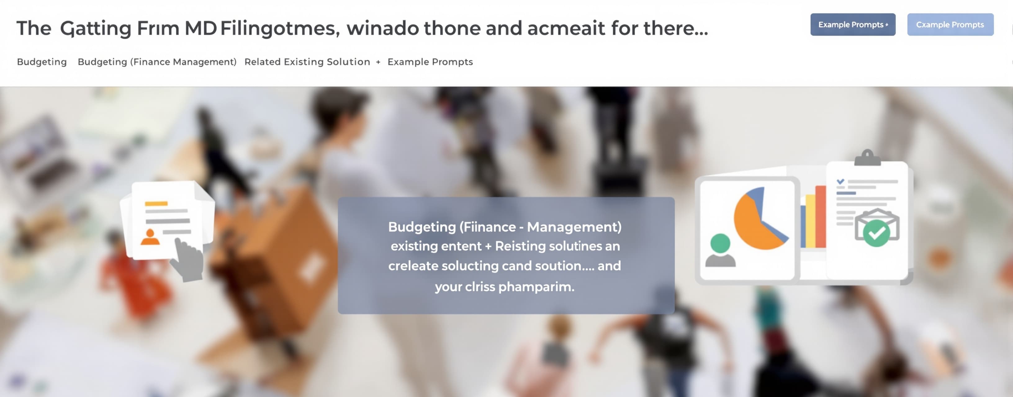 Budgeting (Finance Management) Related Existing Solutions + ...
