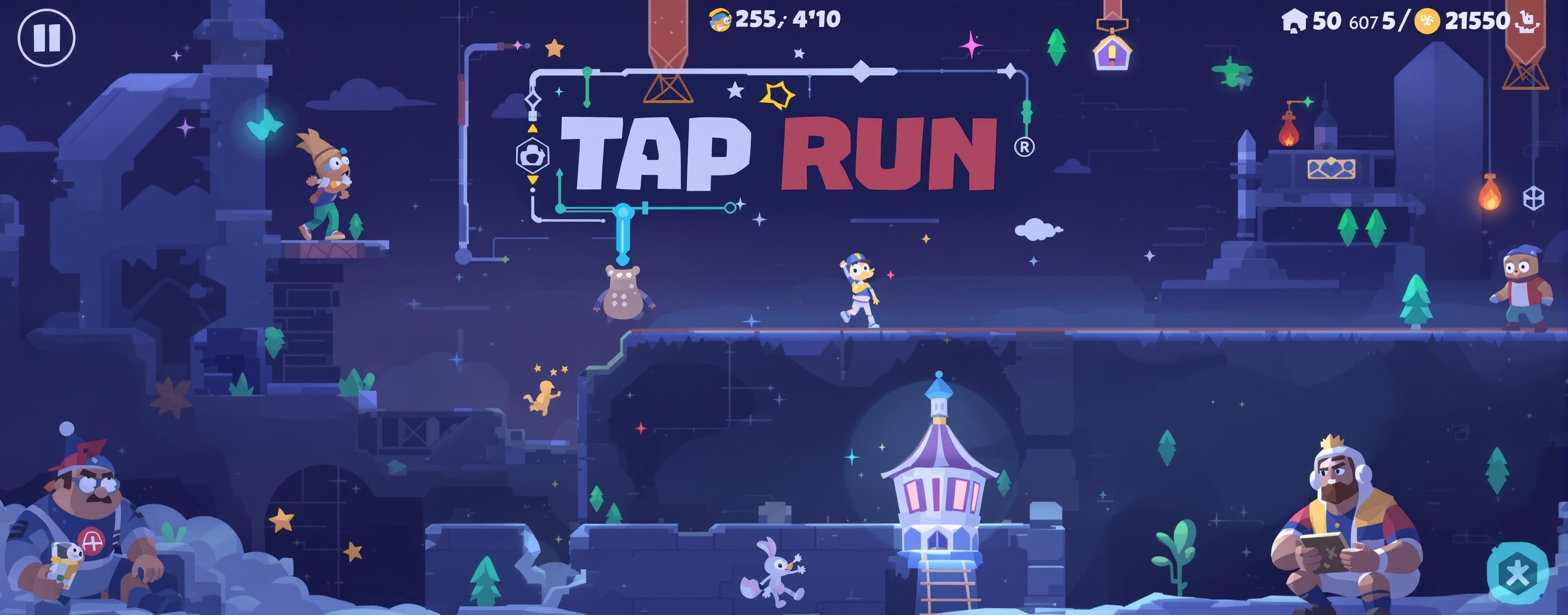 Write a detailed story about the mobile game Tap Run in Russ...