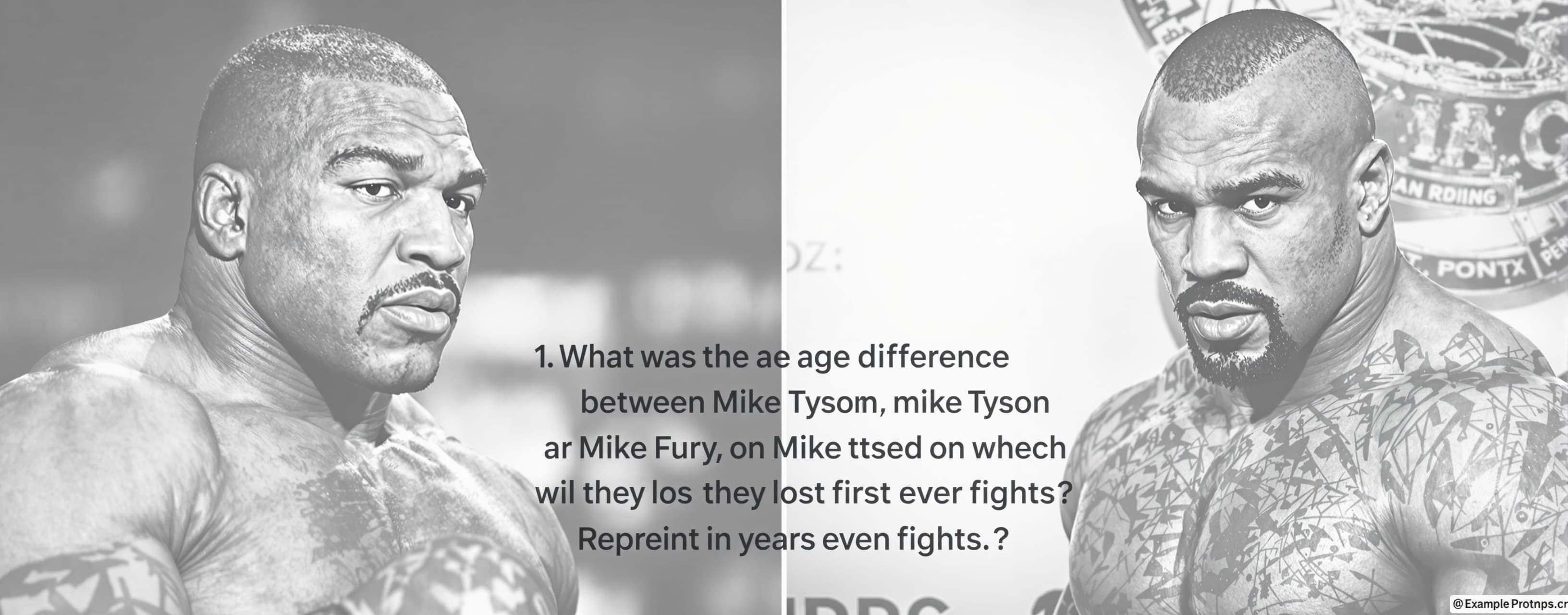 What was the age difference between Mike Tyson and Tyson Fur...