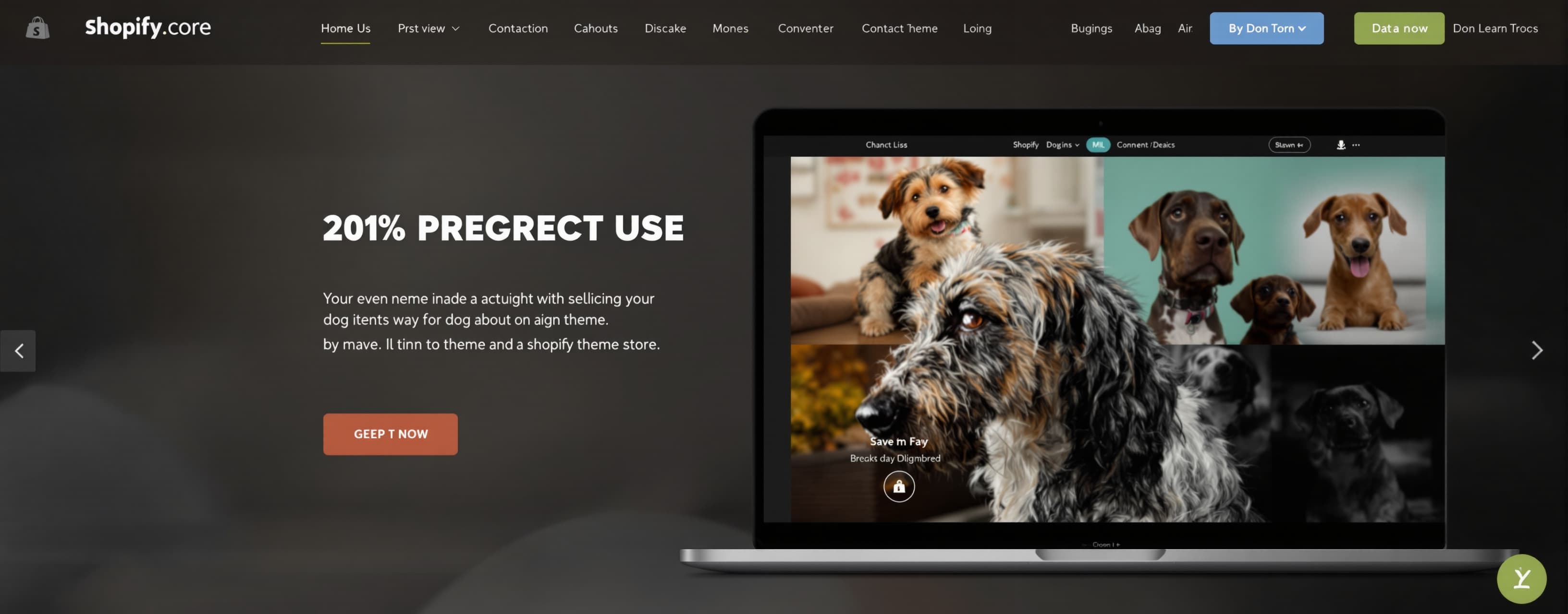 make a prompt for a dog shopify store fully editable etc upl...