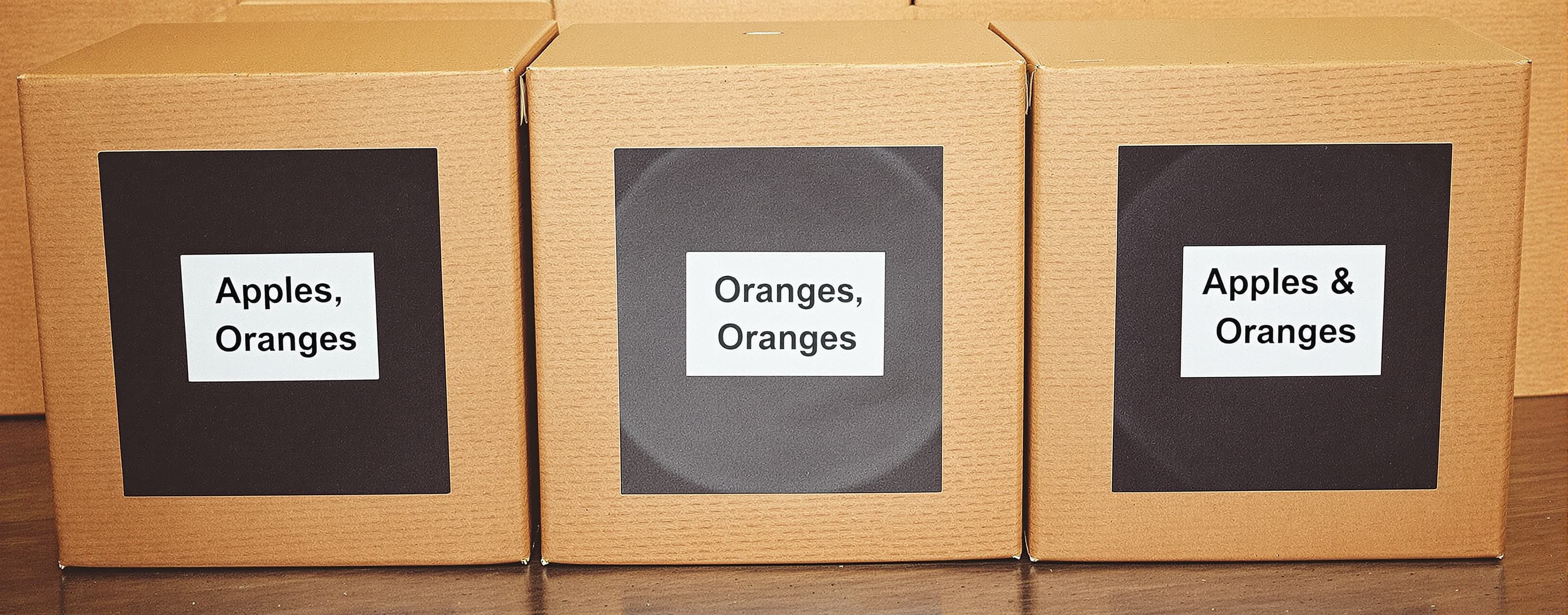 You have 3 boxes labeled “Apples,” “Oranges,” and “Apples & ...
