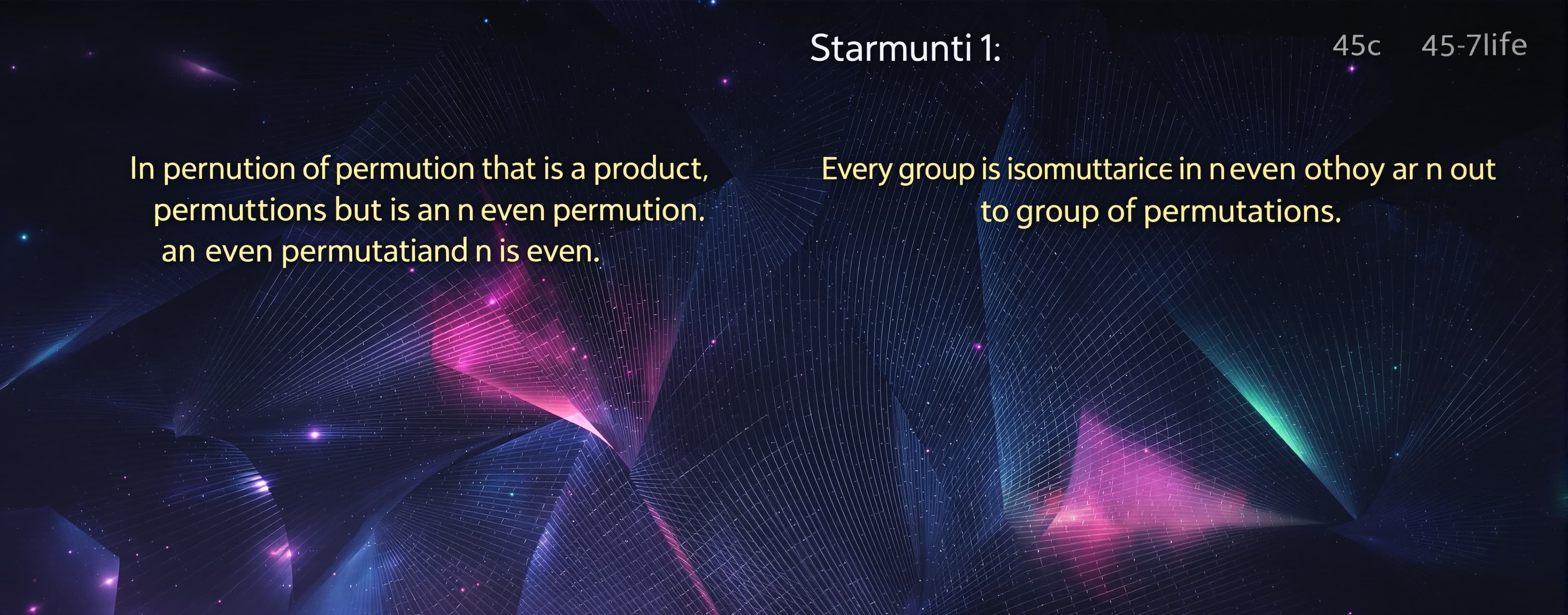 Statement 1 | A permutation that is a product of m even perm...