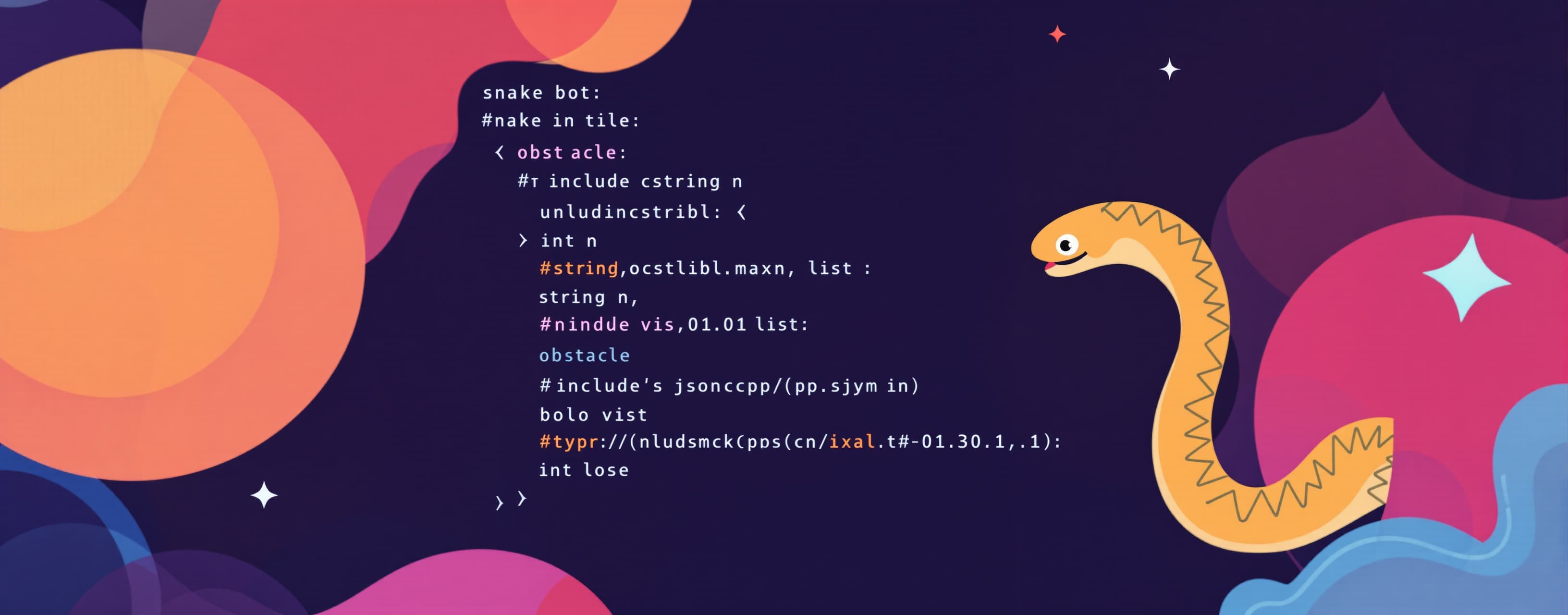 要求实现最强snake bot代码，建议cpp，根据以下snake裁判代码：#include<cstdio>
#incl...