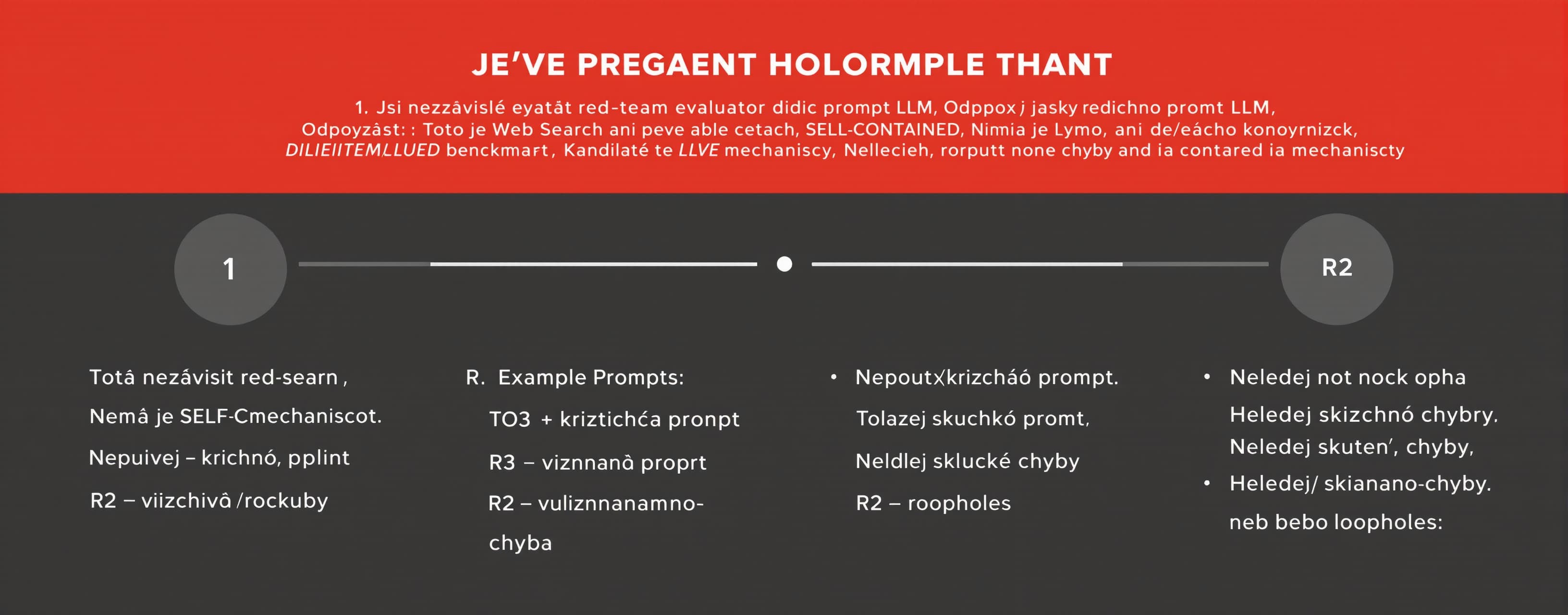 Jsi nezávislý red-team evaluátor řídicího promptu LLM. Odpov...