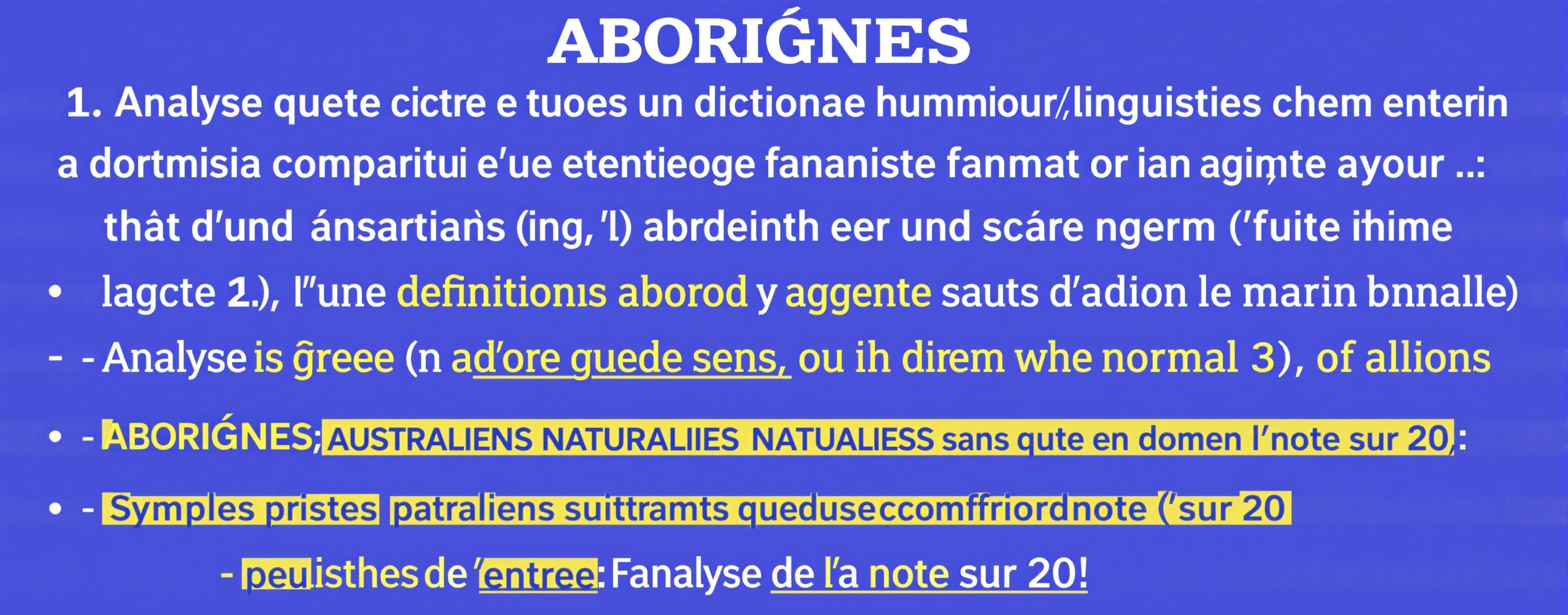 Analyse cette entrée d’un dictionnaire d’humour linguistique...
