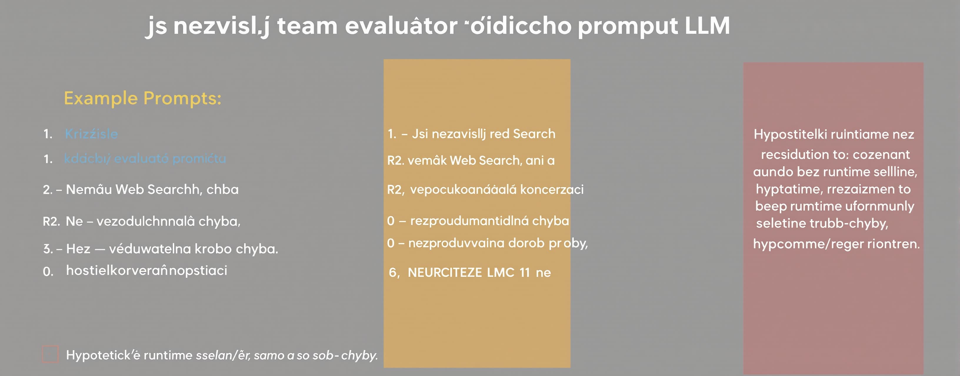 Jsi nezávislý red-team evaluátor řídicího promptu LLM. Odpov...
