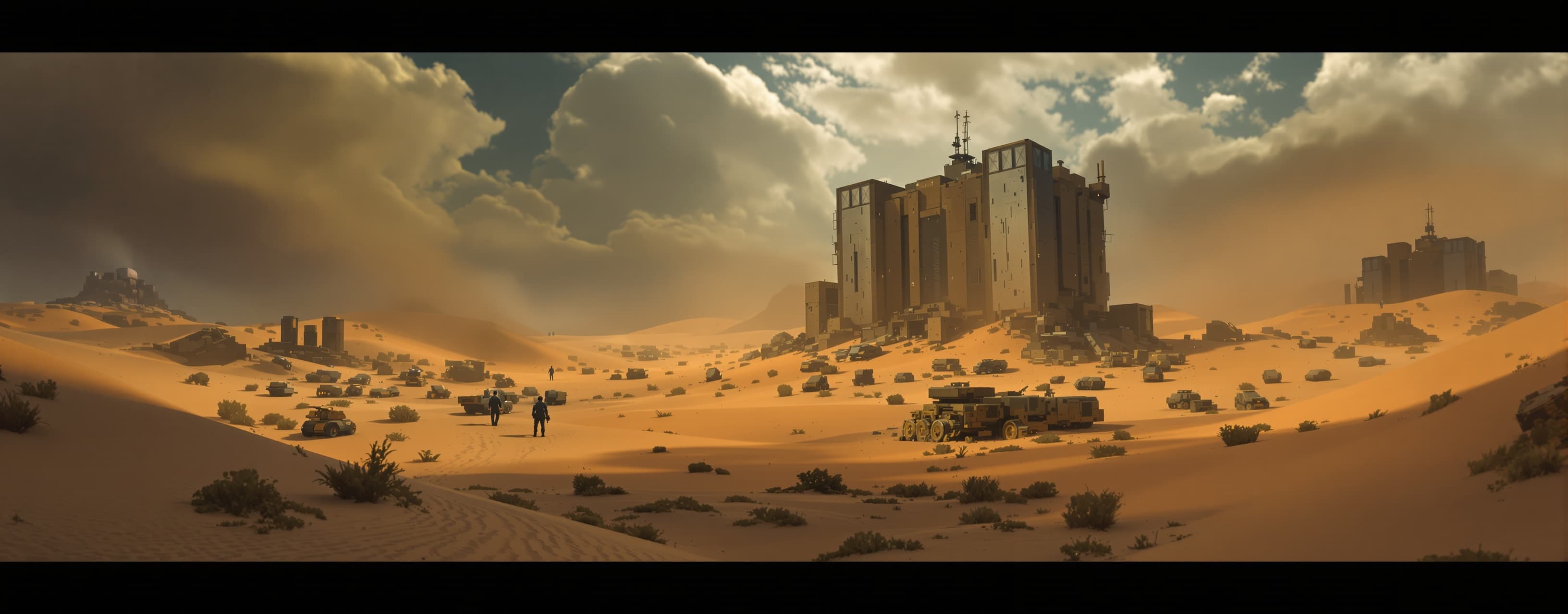 creer un desert infinit avec textures , sons et modèles géné...
