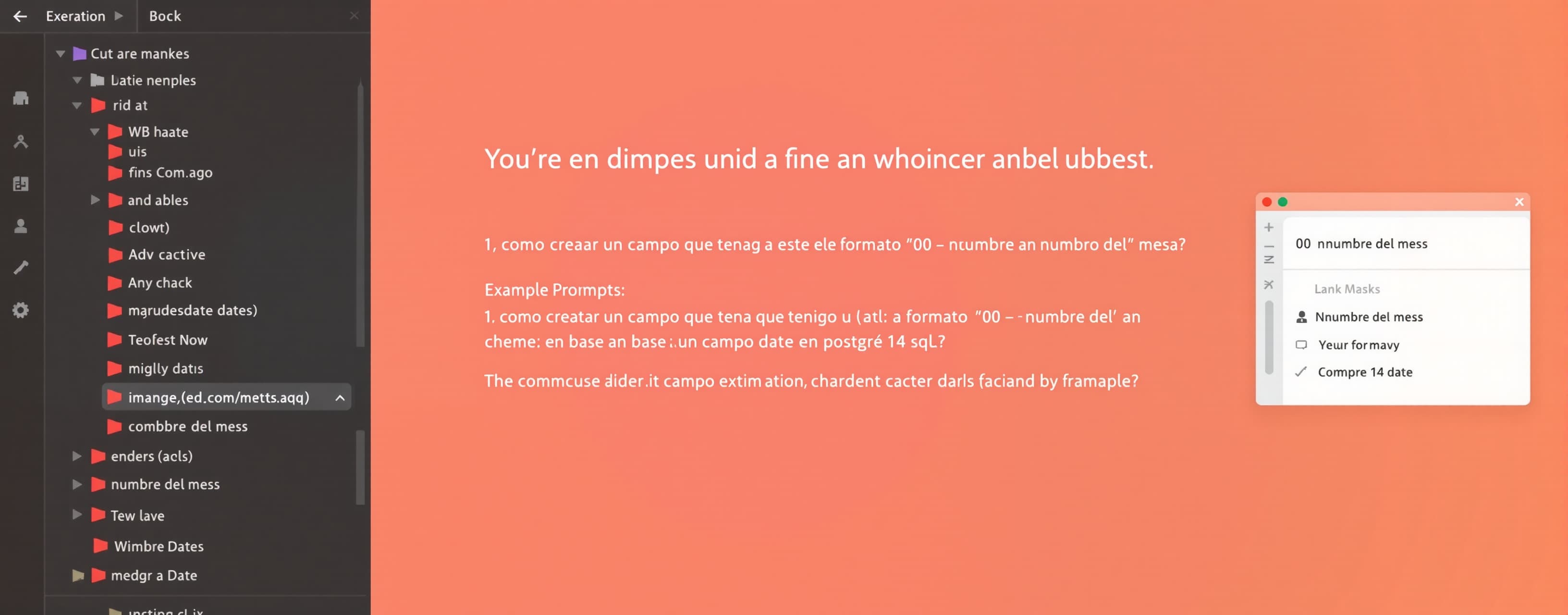 como crear un campo que tenga este formato '00 - {nombre del...