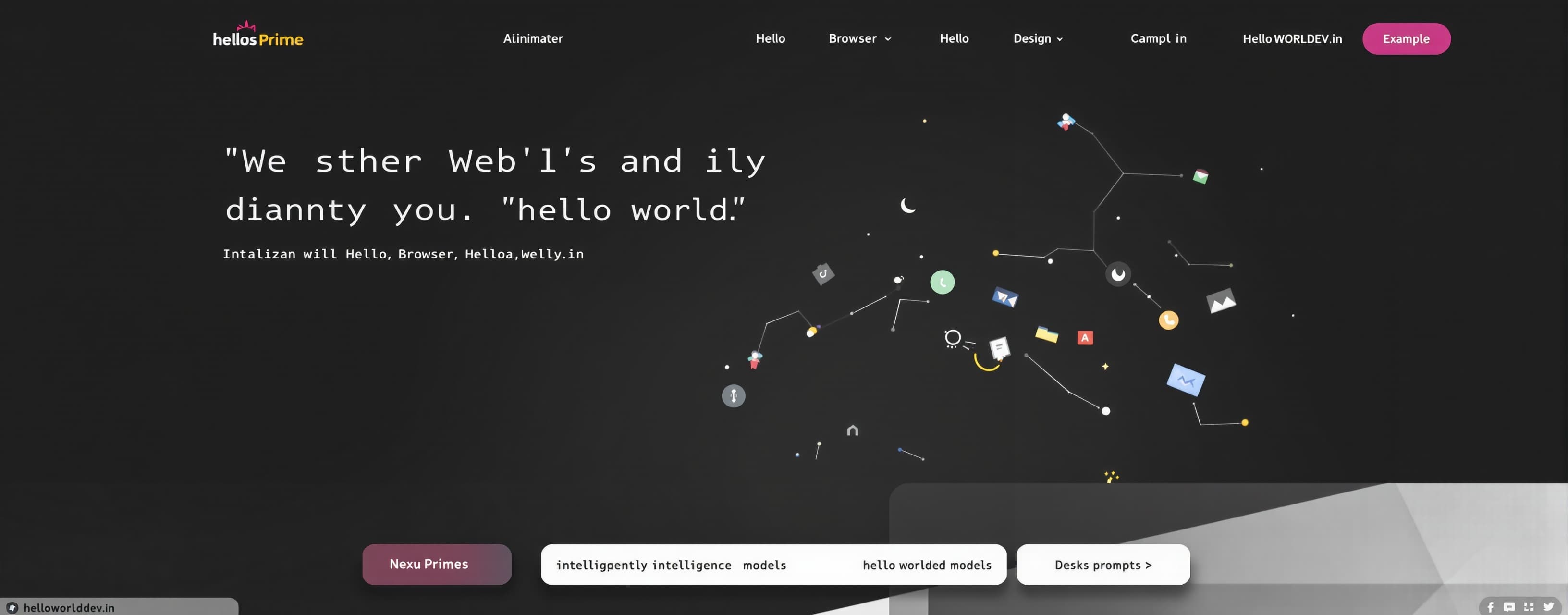 "Hello World", Hello AI Browser, Hello OS, ANANYA, India AI, ai.hello WORLDDEV.in