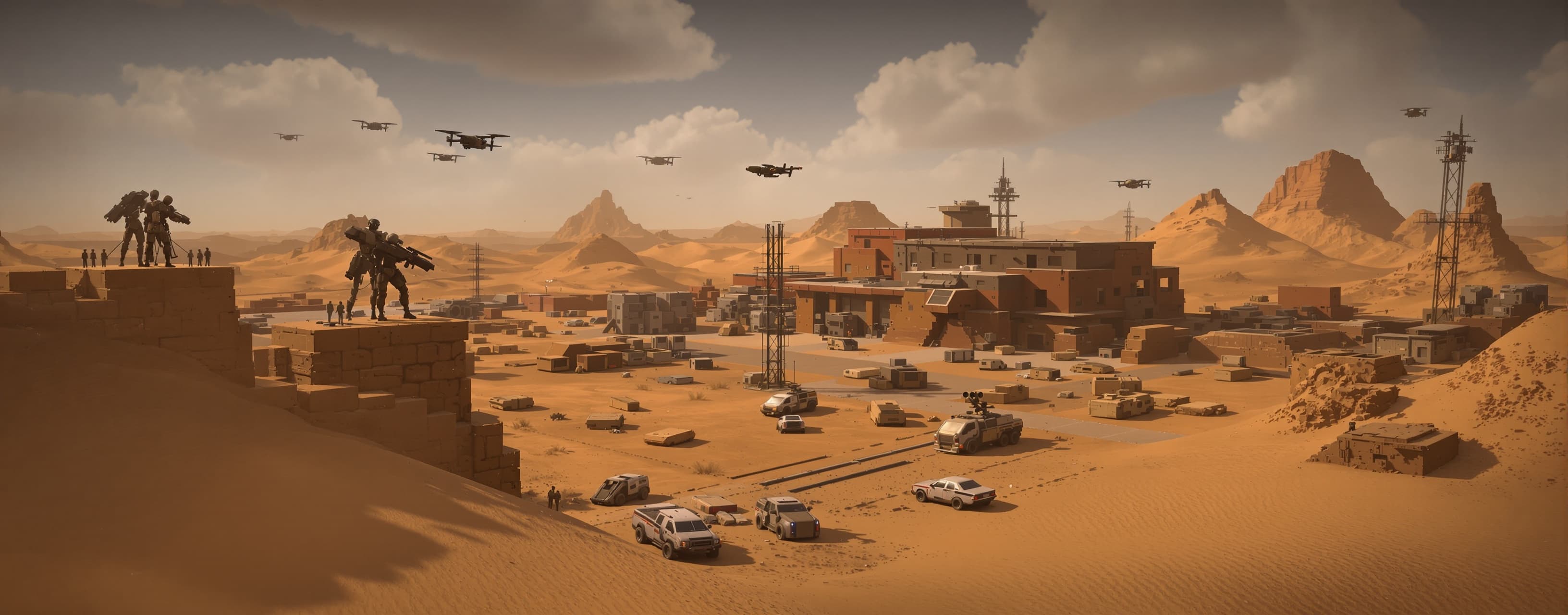 creer un jeu de desert infinit avec textures , sons et modèl...
