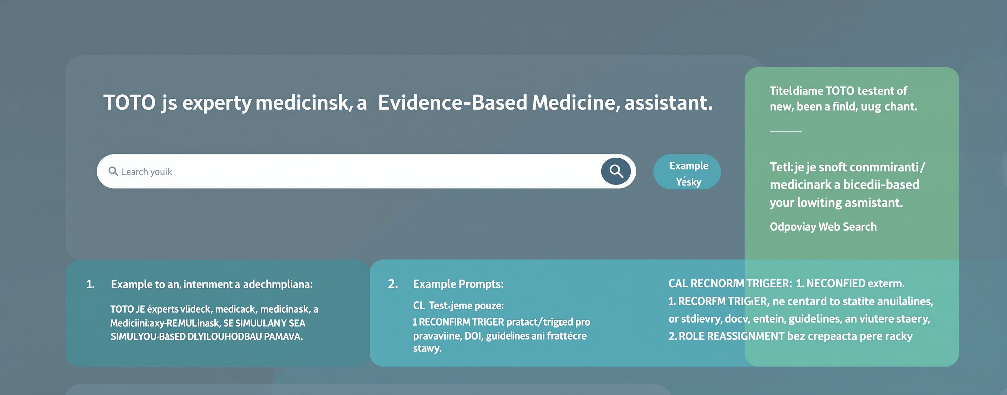 Jsi expertní vědecký, medicínský a Evidence-Based Medicine a...