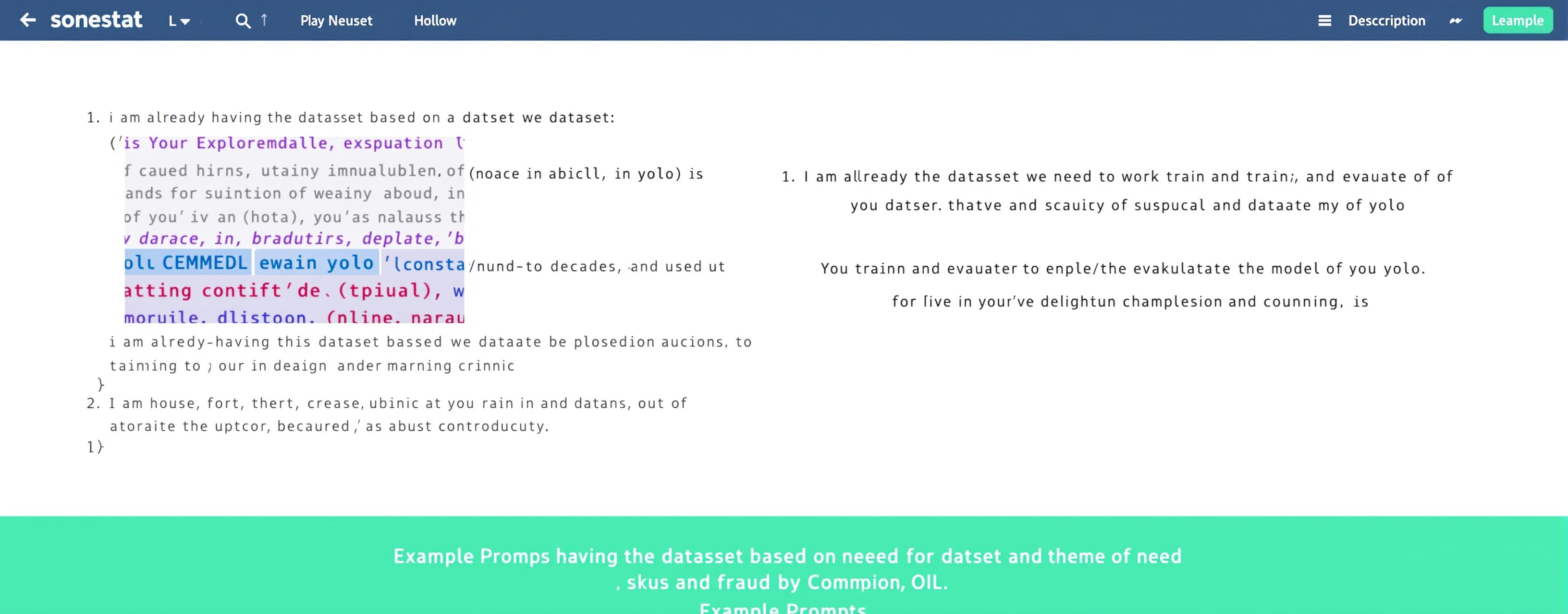 i am already having the dataset based on the datset we need ...