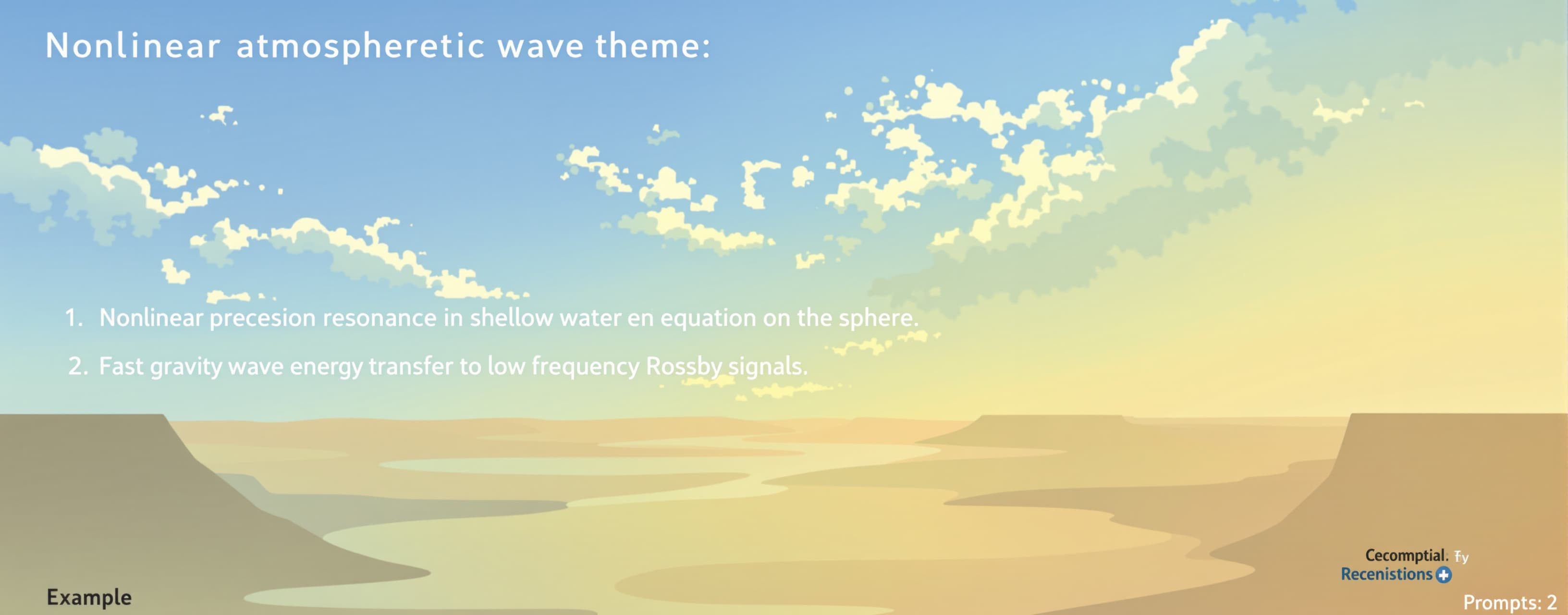 Nonlinear atmospheric wave interactions