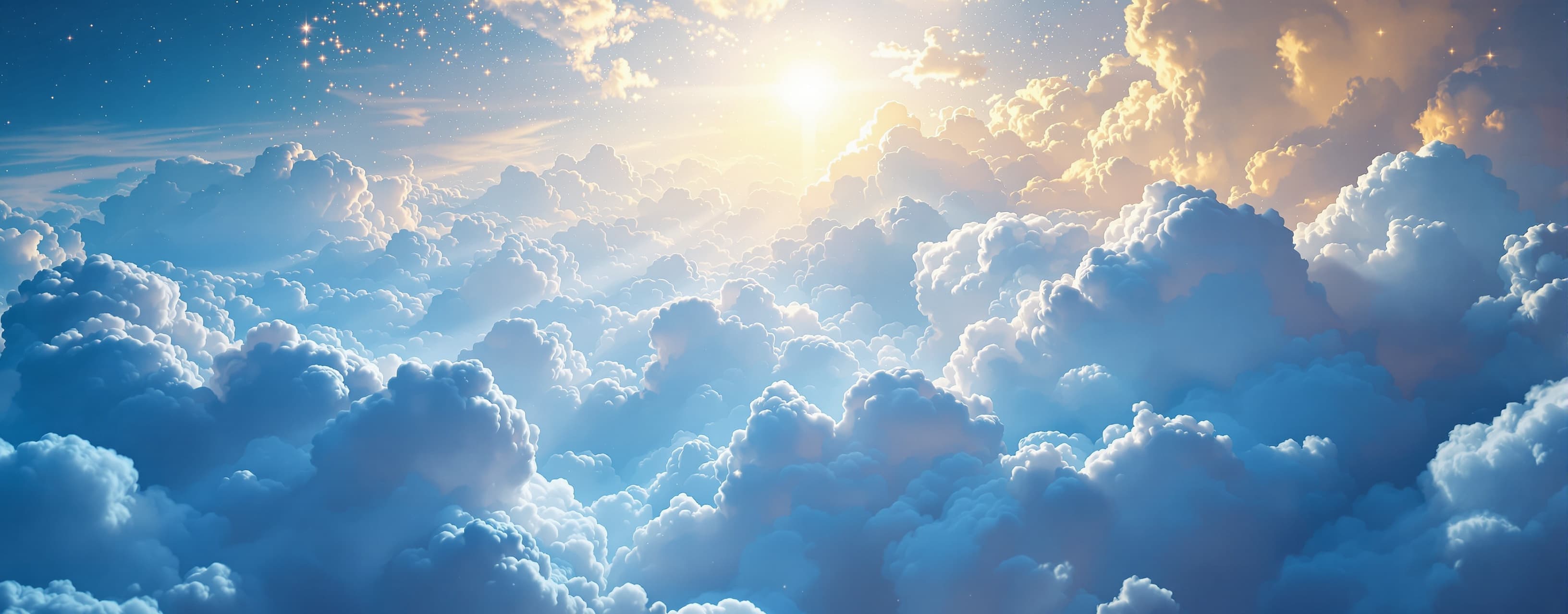 Beautiful ethereal celestial image of Heaven, celestial heav...