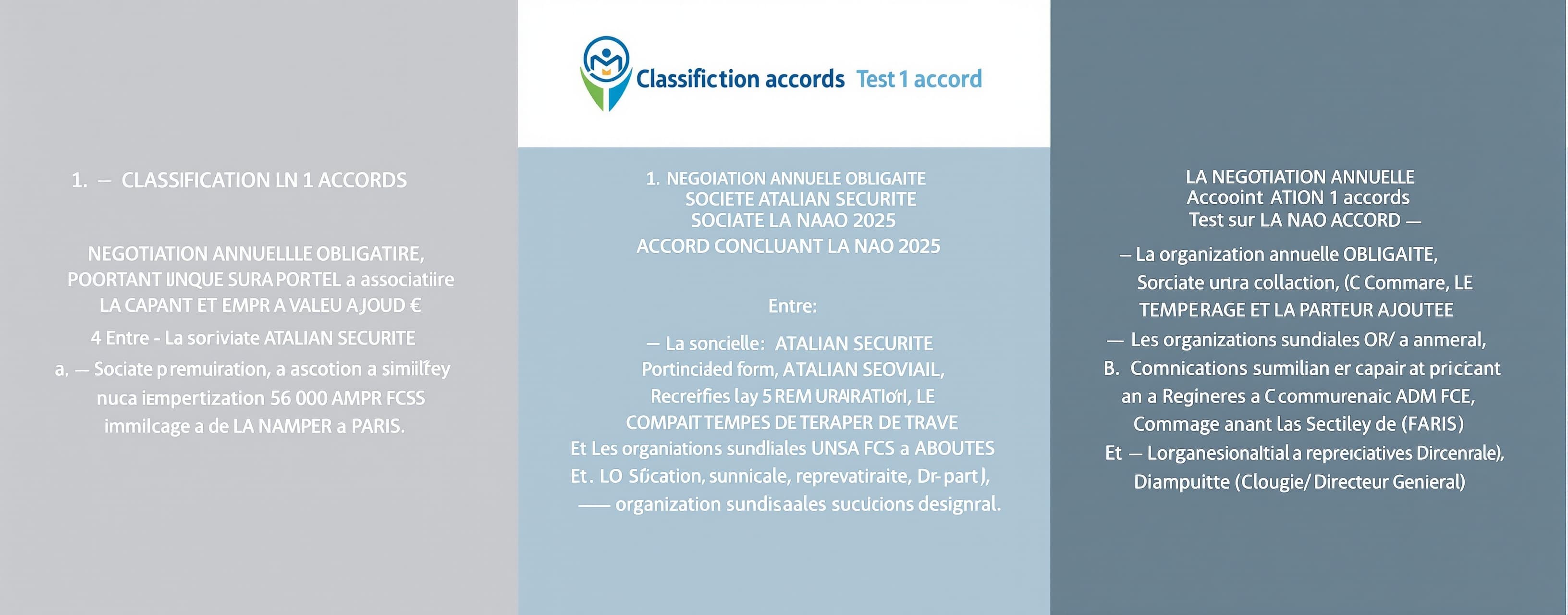 Classification accords