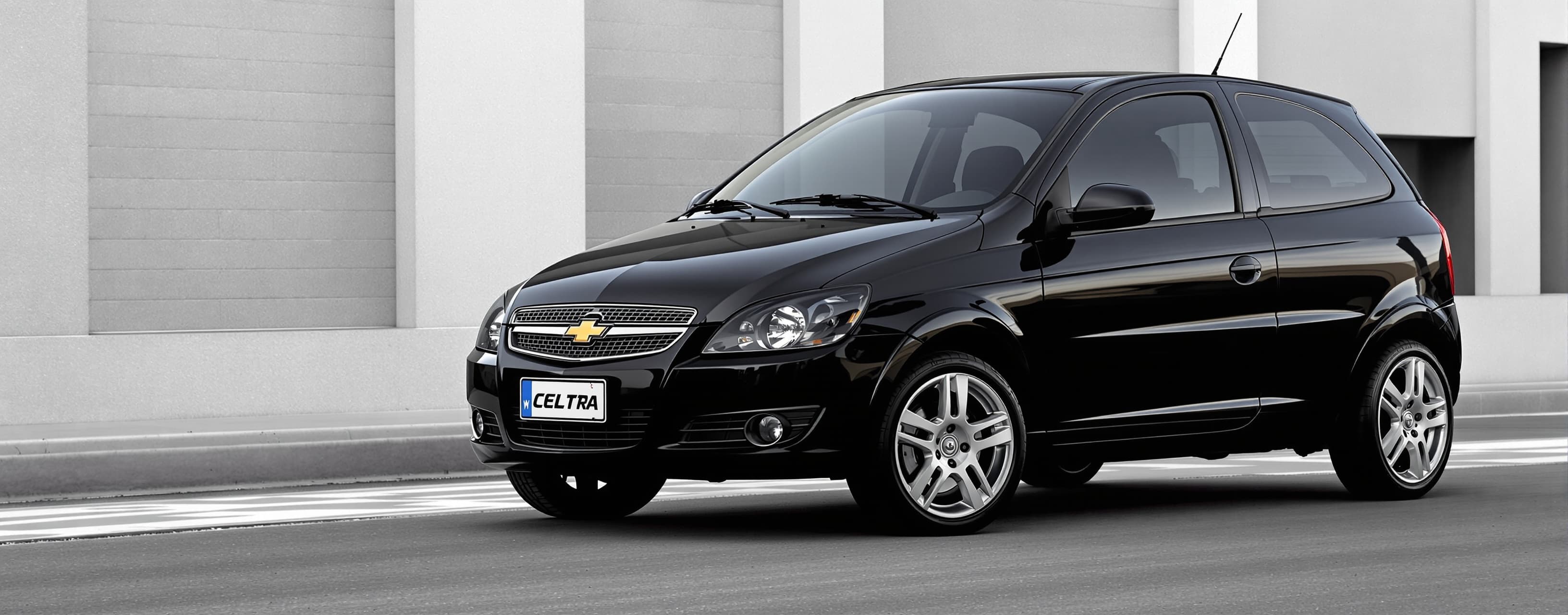 Chevrolet Celta cor prata choque preto rodas de ferro preto ...