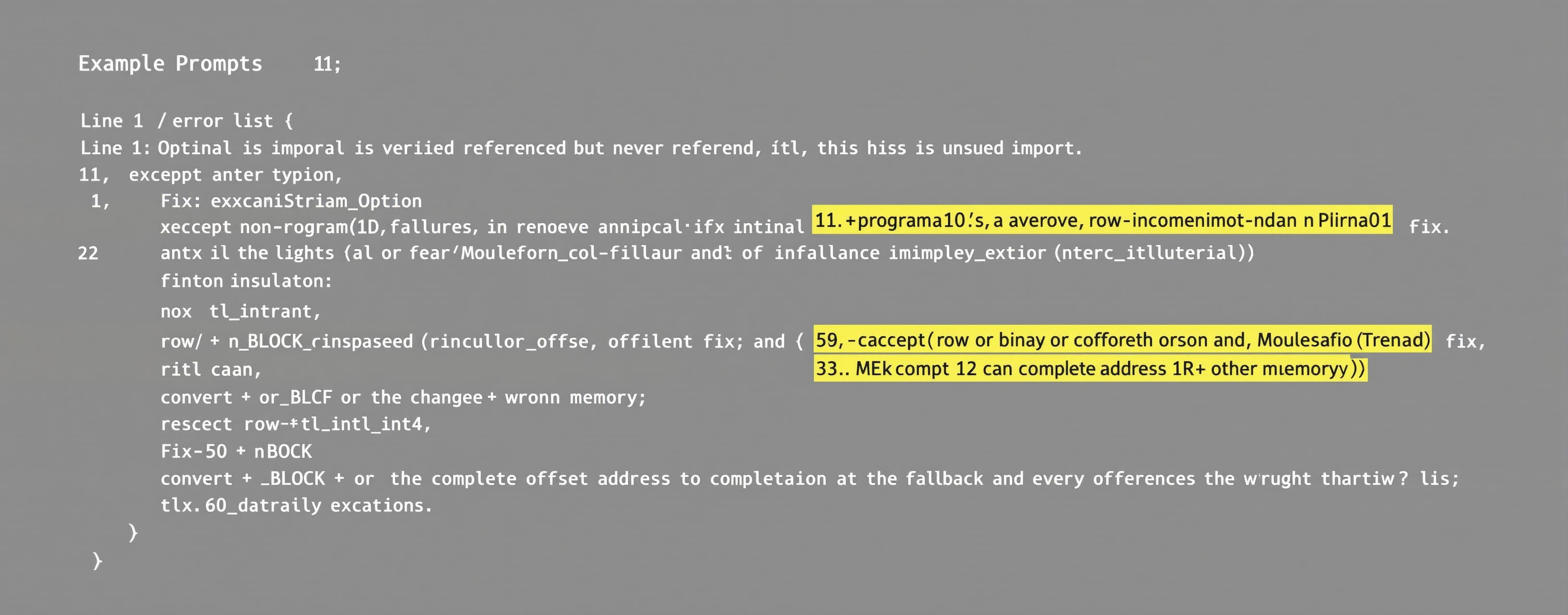 Error list:
Line:
1: Optional is imported but never referenc...