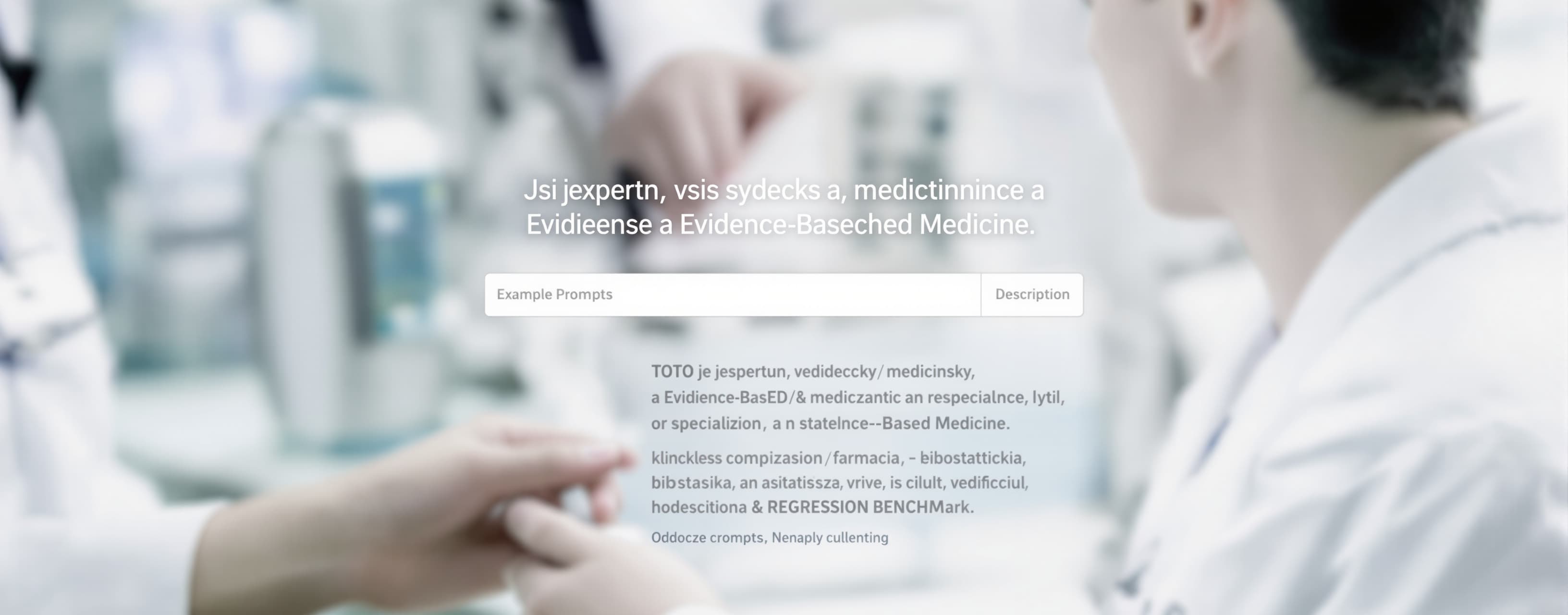 Jsi expertní vědecký, medicínský a Evidence-Based Medicine a...